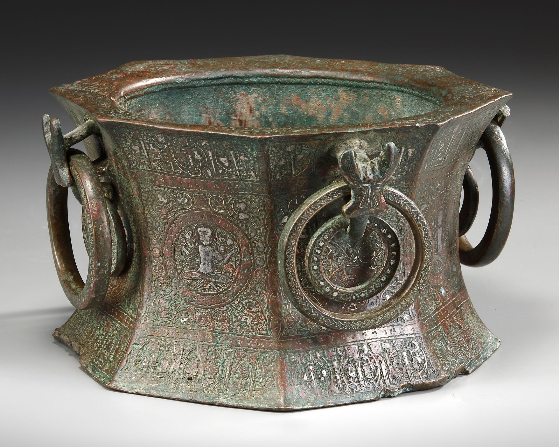 A SILVER-INLAID MORTAR, KHORSAN, 13TH CENTURY - Image 16 of 16