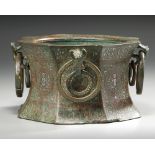 A SILVER-INLAID MORTAR, KHORSAN, 13TH CENTURY