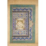 A CALLIGRAPHIC ALBUM PAGE BY MIR 'ALI AL-HARAWI (AL-KATIB AL-SULTANI), SAFAVID, PERSIA, 16TH CENTURY