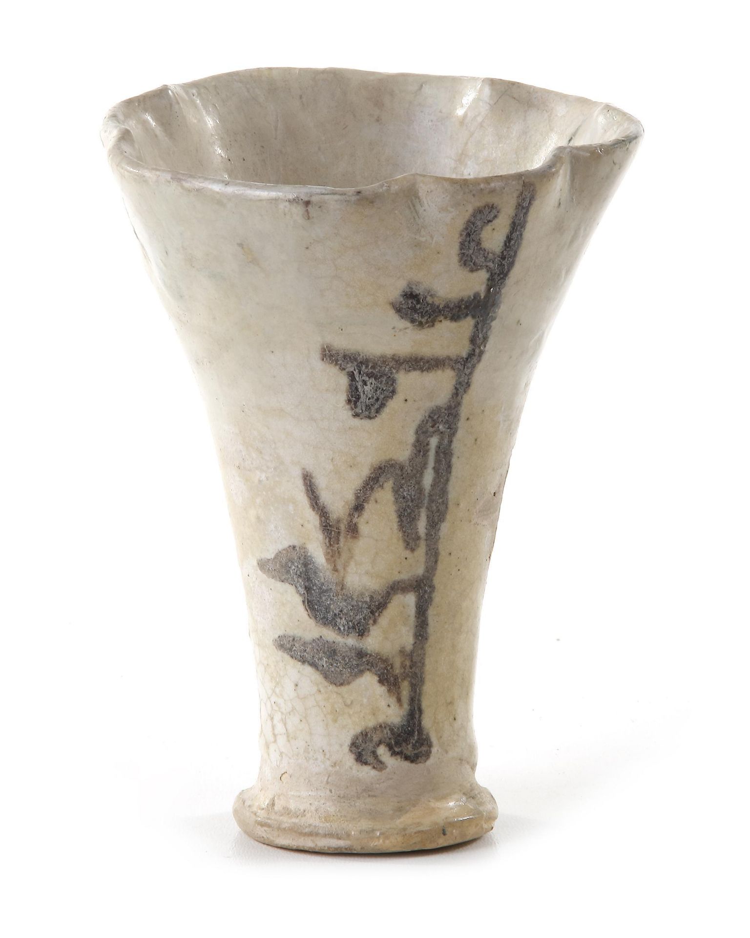 AN ABBASID CALLIGRAPHIC POTTERY CUP, MESOPOTAMIA, 9TH CENTURY