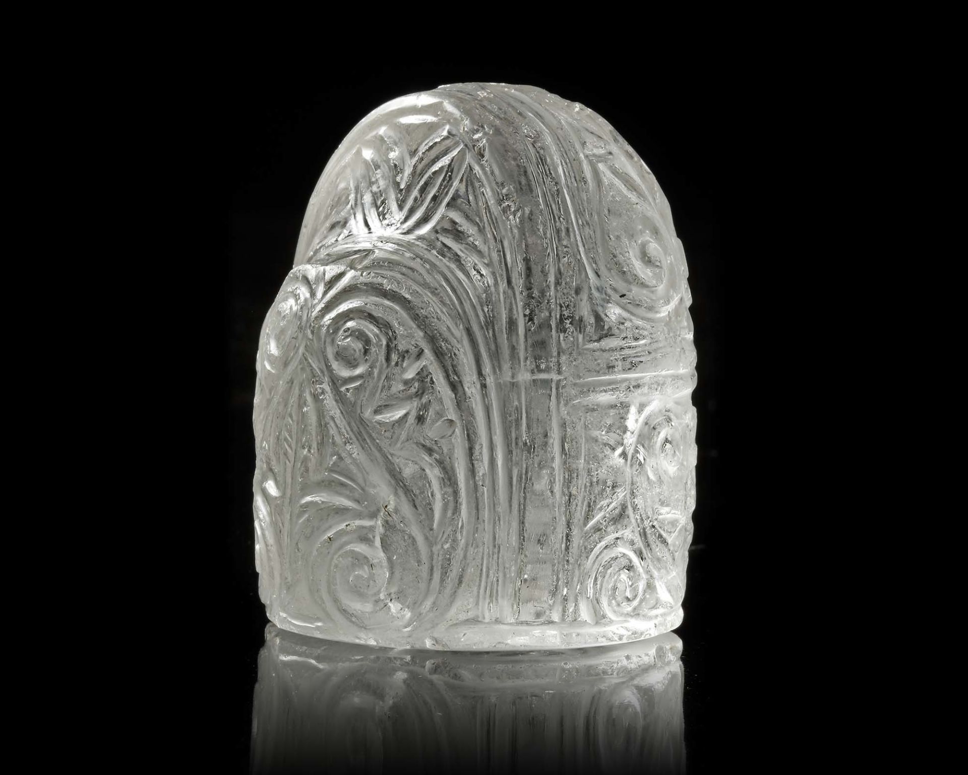 A KING (SHAH) ROCK CRYSTAL CHESS PIECE, IRAQ OR KHORASAN, LATE 9TH-EARLY 10TH CENTURY - Image 2 of 14