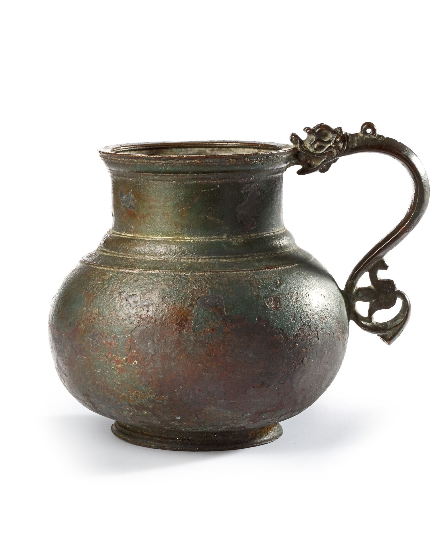 A TIMURID DRAGON-HANDLED JUG, CENTRAL ASIA, LATE 14TH- EARLY 15TH CENTURY - Image 2 of 10
