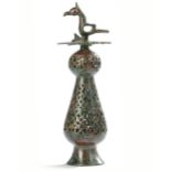 A KHORASAN OPENWORK BRONZE FINIAL, PERSIA, 12TH-13TH CENTURY