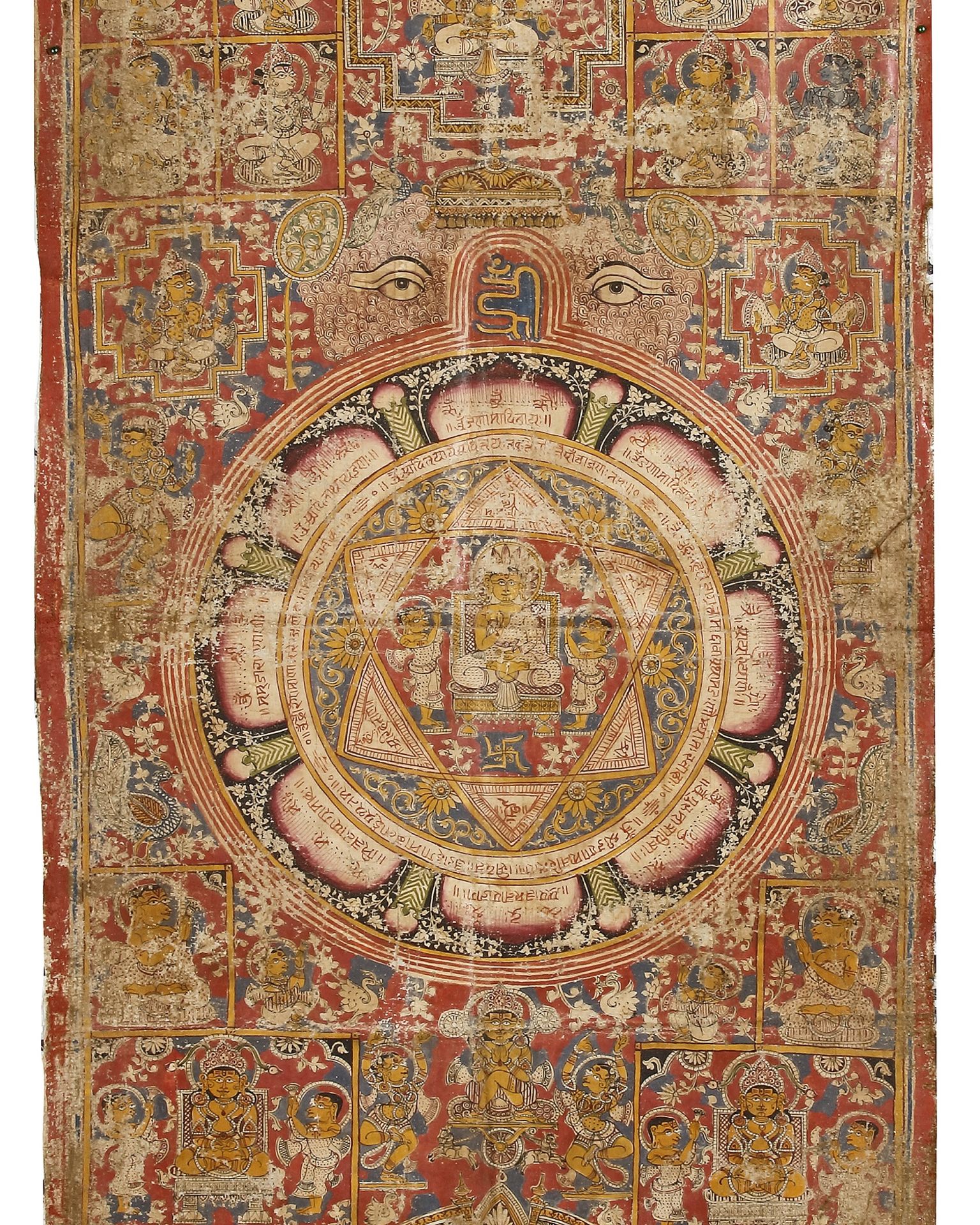 A LARGE JAIN VASTRAPATA SCROLL, GUJRAT, 16TH CENTURY - Image 4 of 4