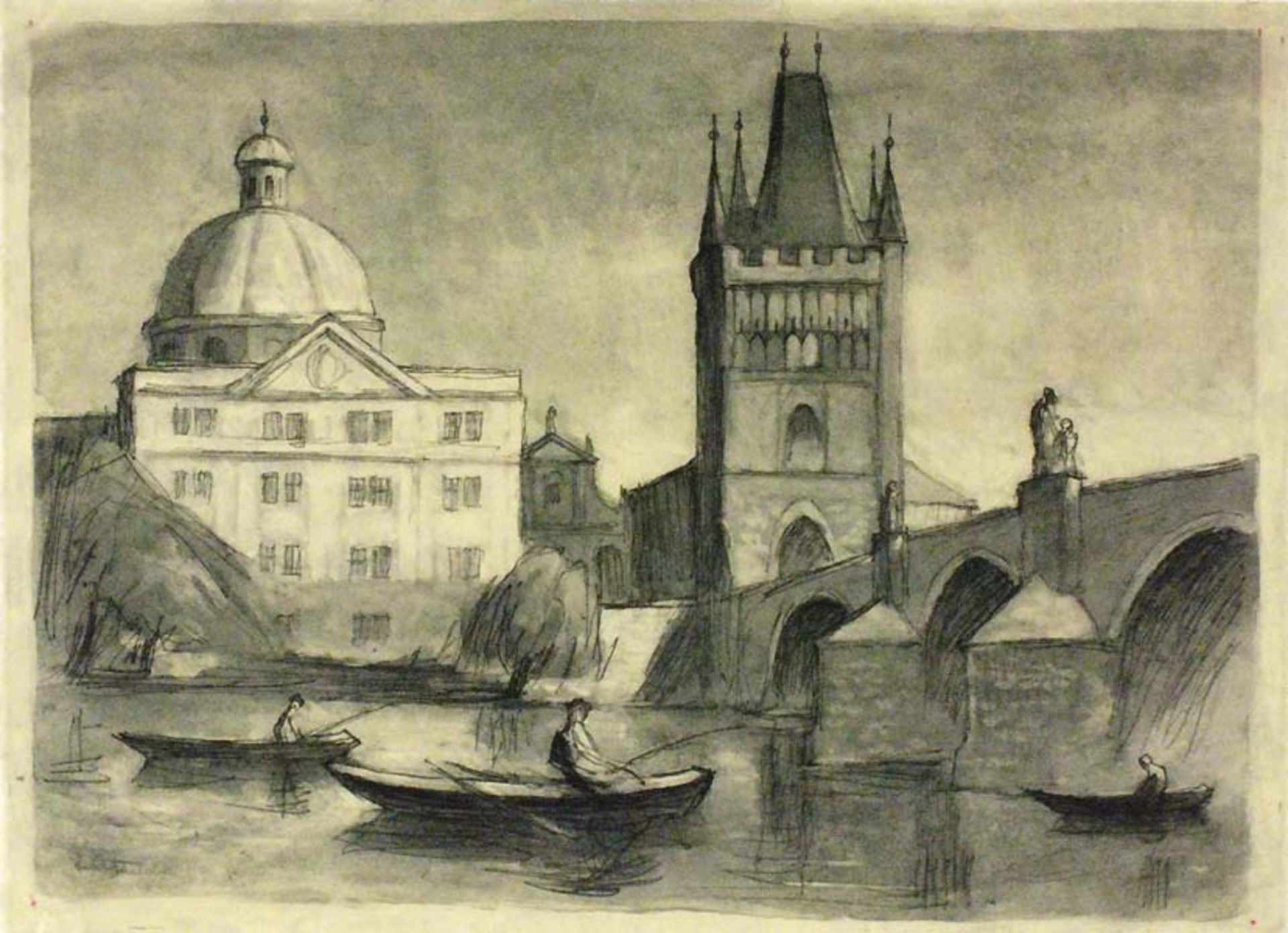 Tucholski, Herbert. Prag, Karlsbrücke und Kleinseite