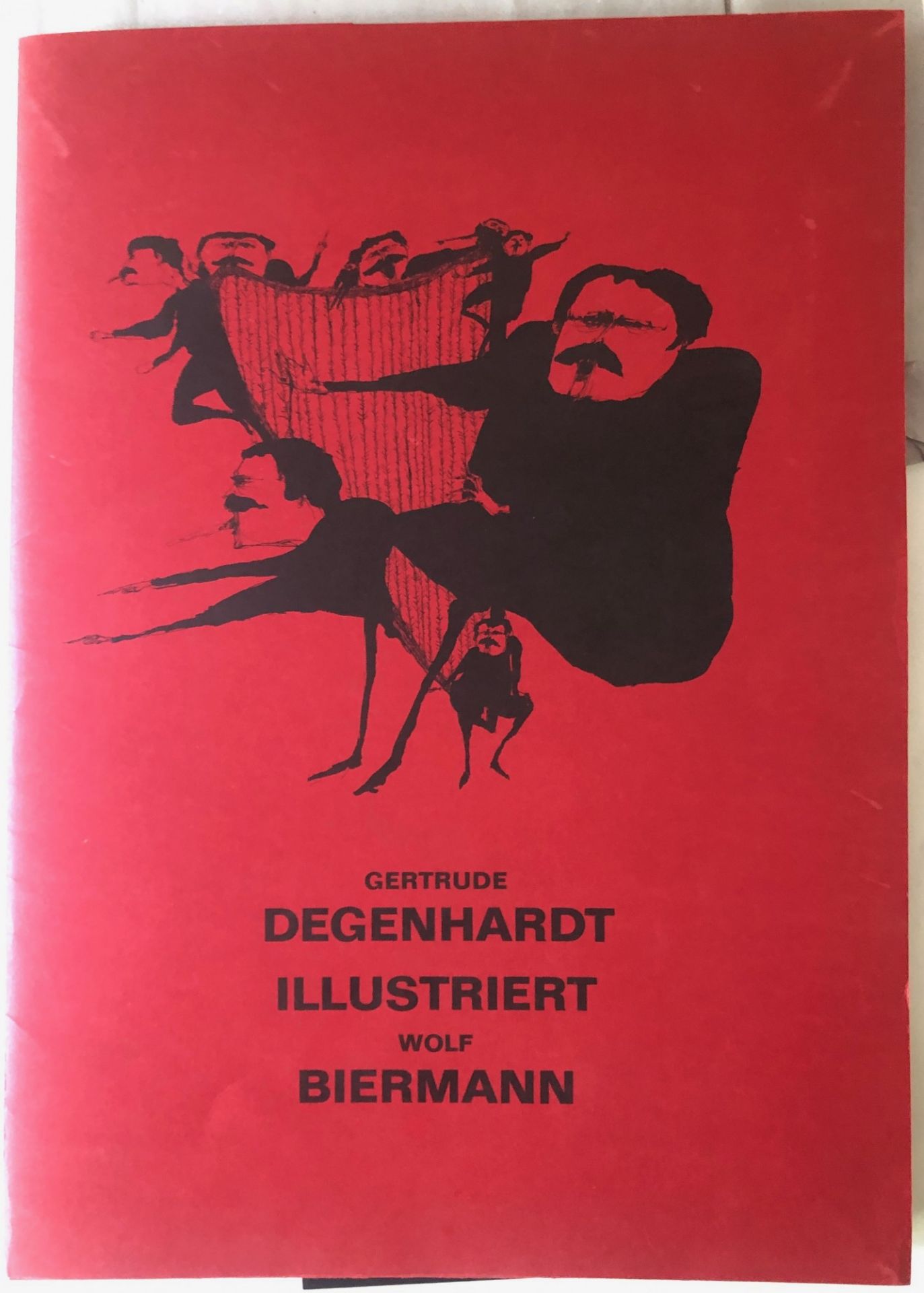 Gertrude Degenhardt: Mappe „Illustriert Wolf Biermann“ 10 Blätter (o.J. (ca 1970))