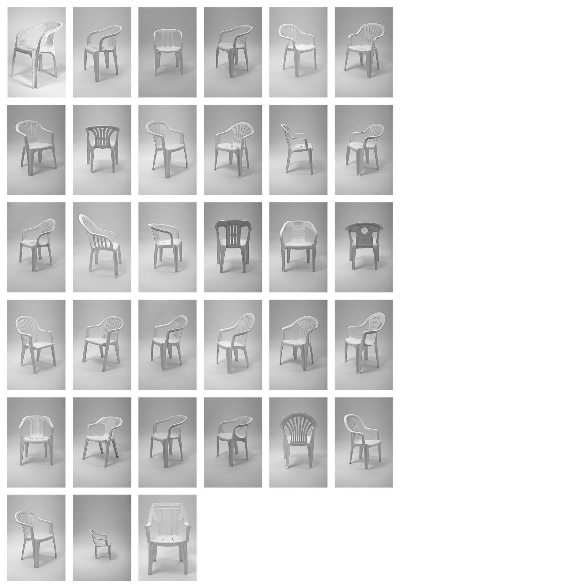 Tina Roeder: WHITE BILLION CHAIRS (2002/2009 ) - Image 2 of 2