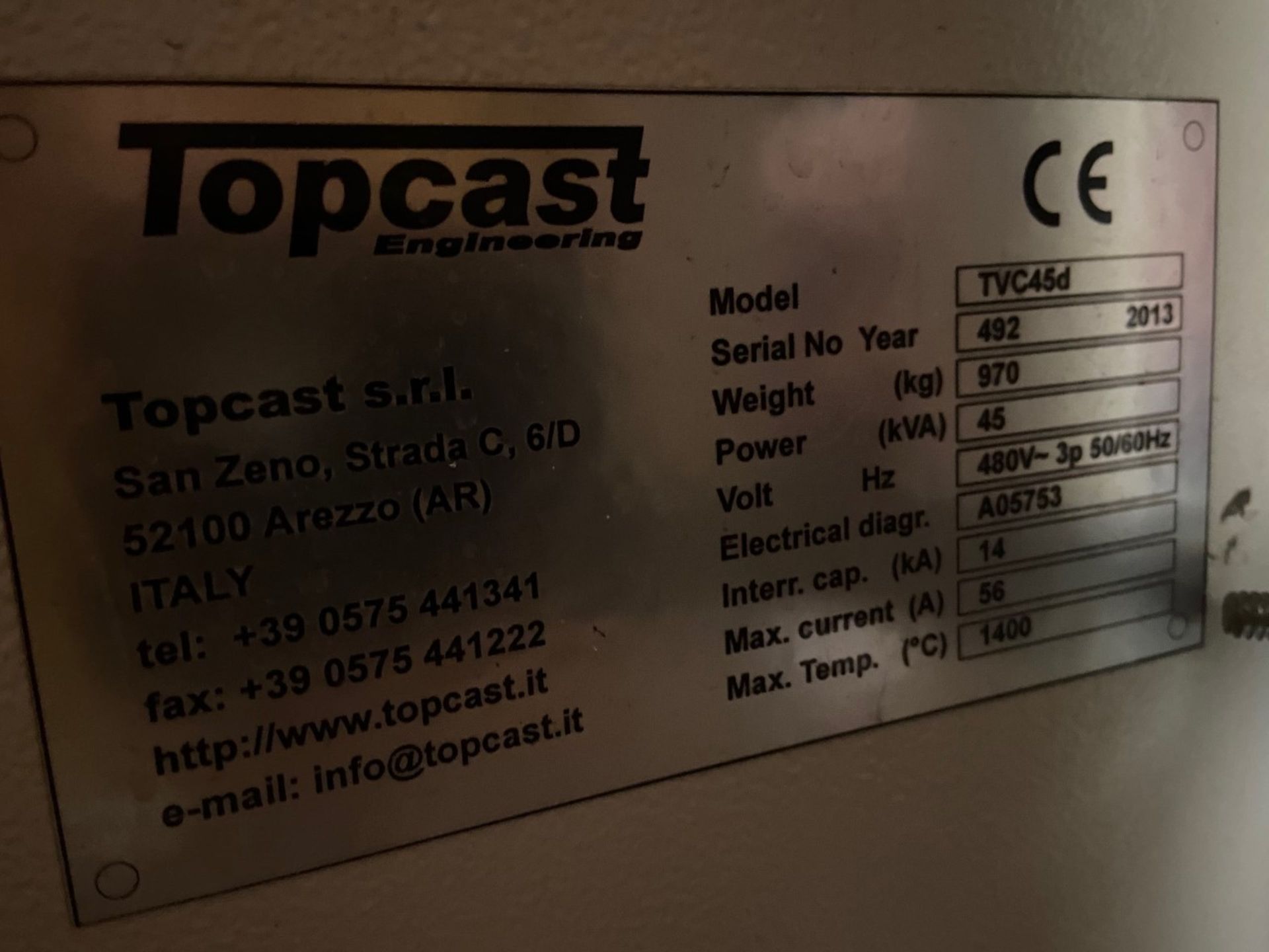 TopCast TVC-45d Double Chamber Vacuum Casting Machine - SUBJECT TO BULK LOT - Image 9 of 10