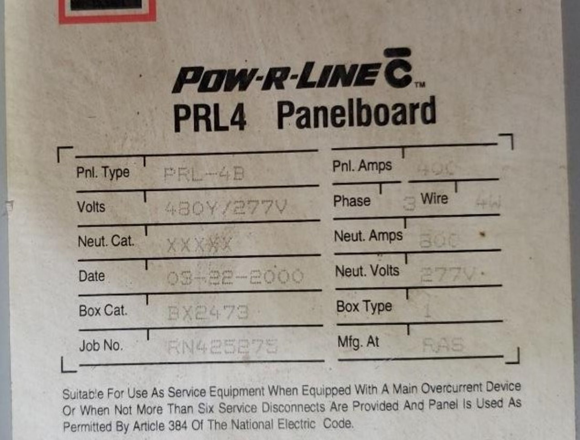 GE Power Break, Westinghouse 2500AMP Breaker, More - Image 4 of 4