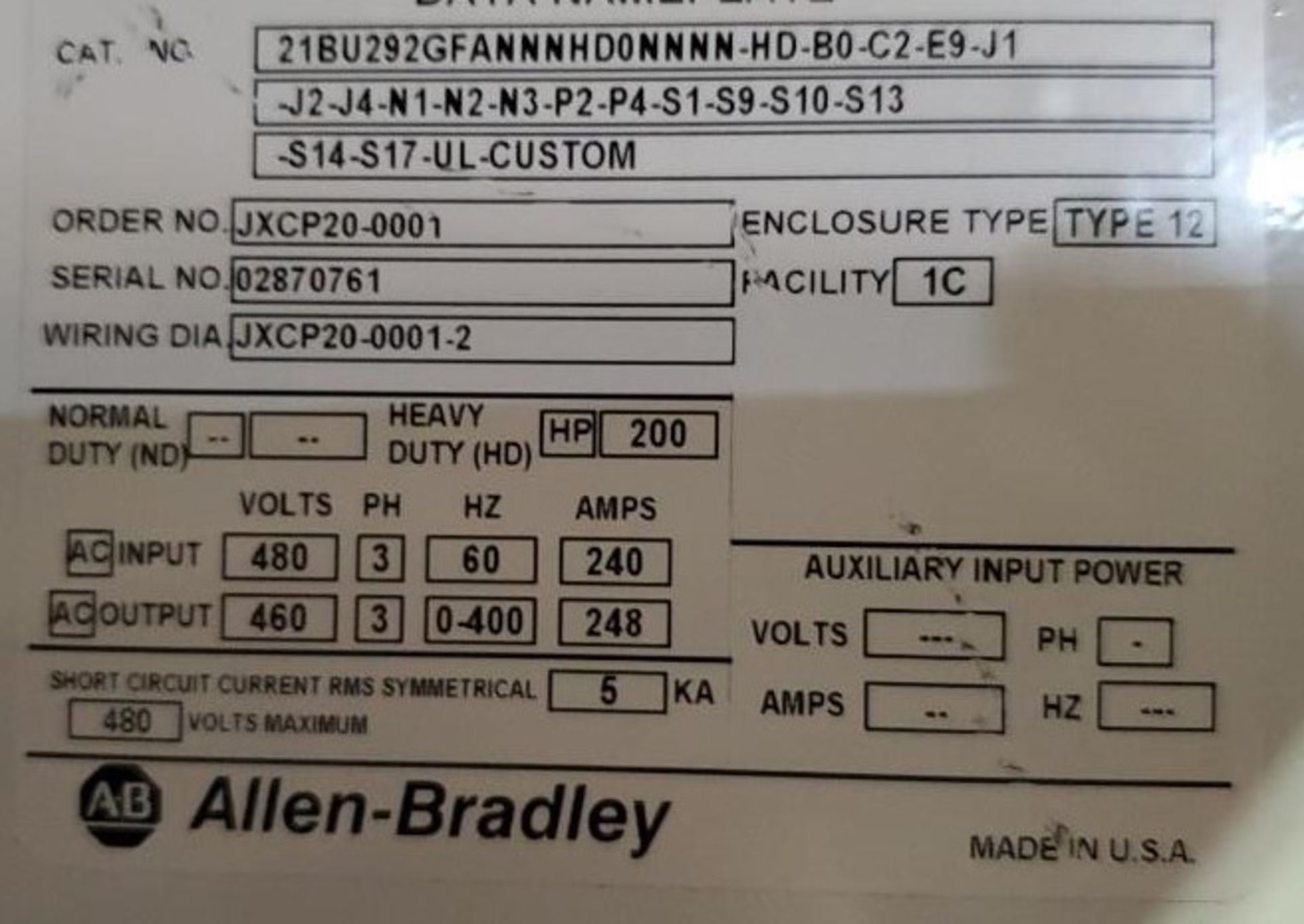 Allen-Bradley Power Flex Control Cabinet - Image 4 of 4