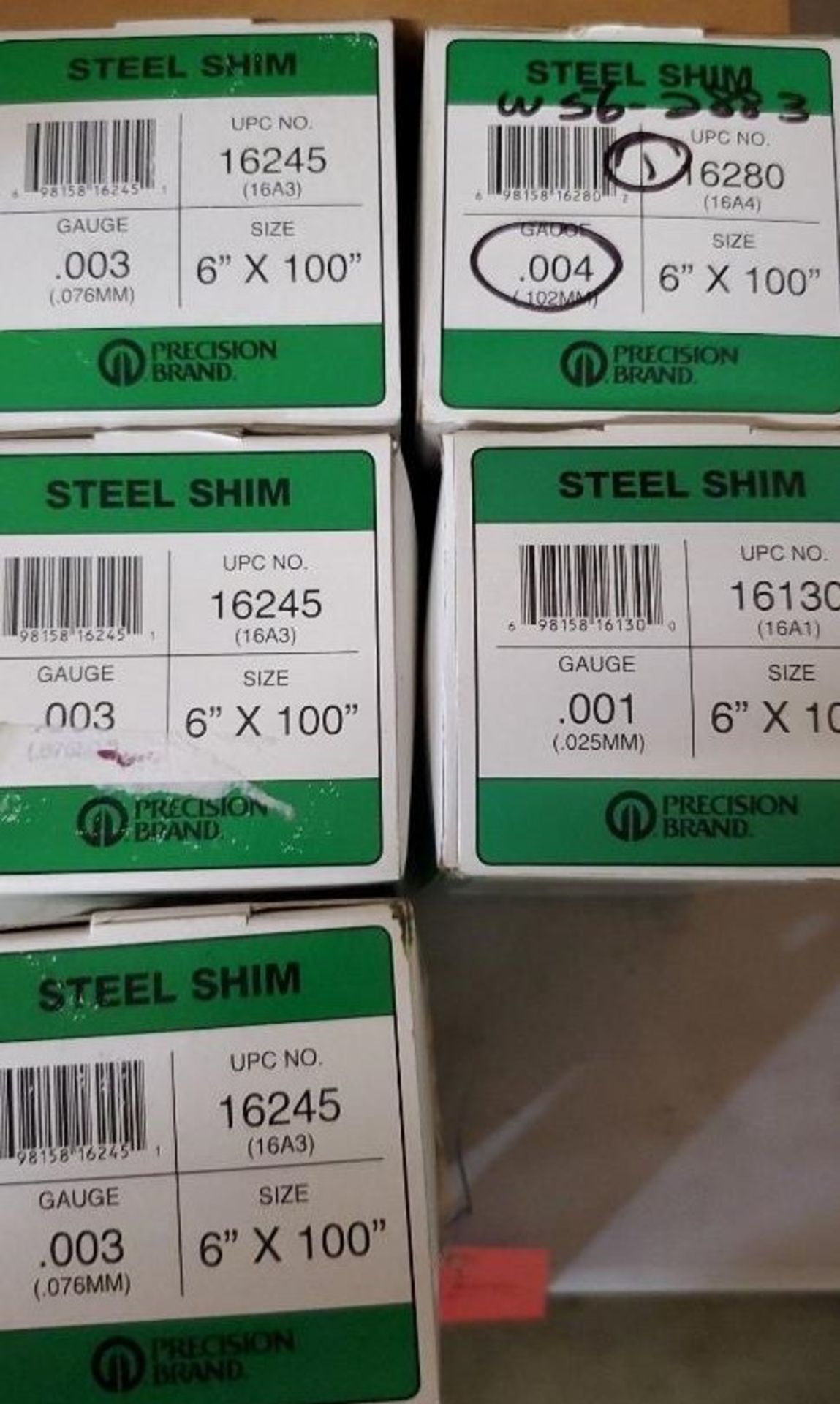 (10) Boxes of Variety Sizes Steel Shims - Image 2 of 4