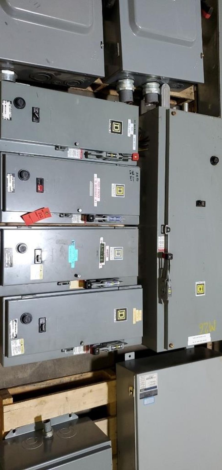 (5) Square D Electrical Control Panels