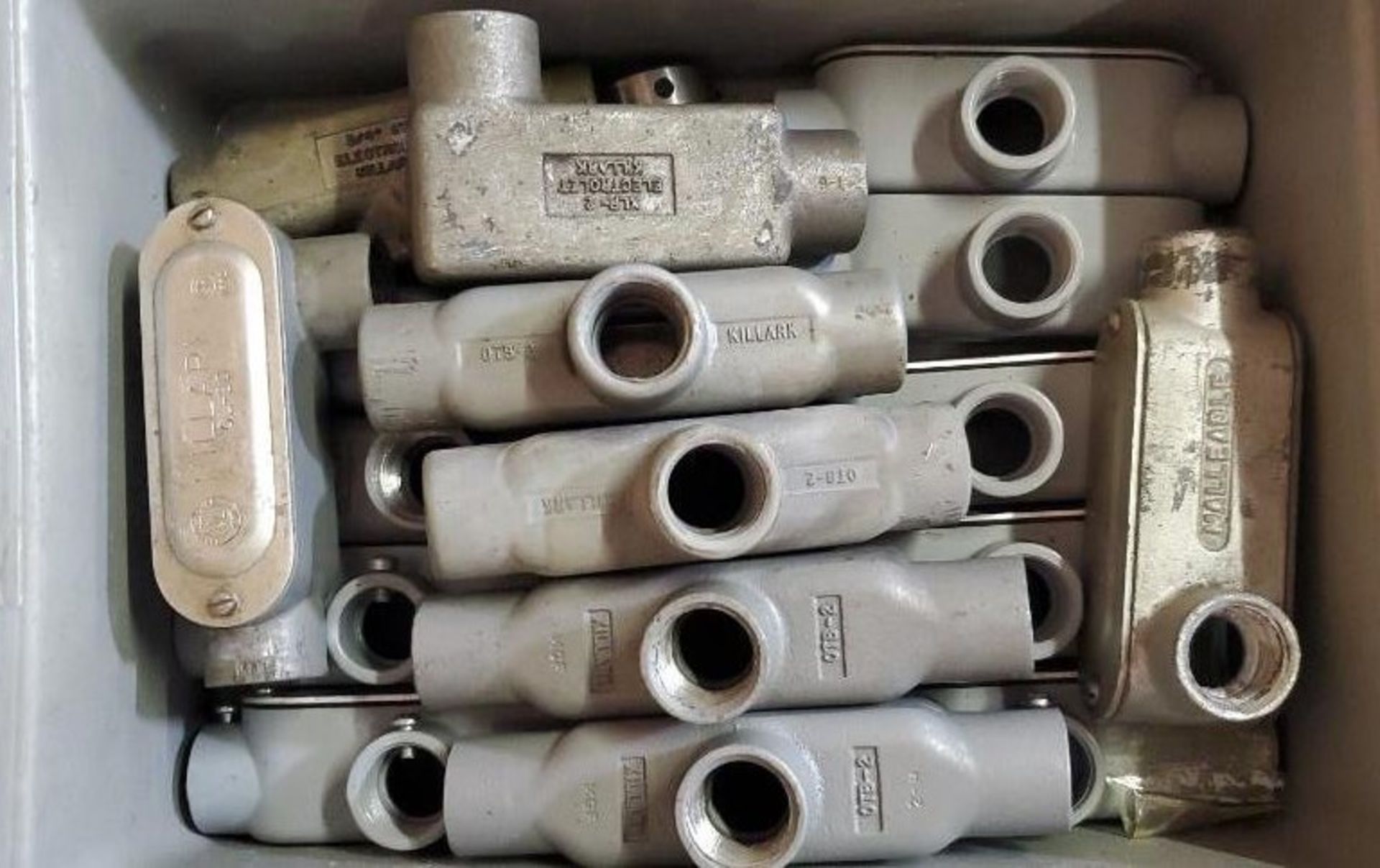 (4)Trays of Conduit Connectors, Pipe Clamps & Nuts - Image 3 of 5