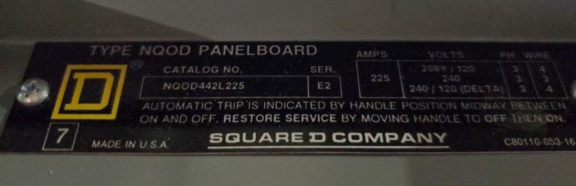 (2) Square D Lockable Breaker Panels - Image 4 of 8