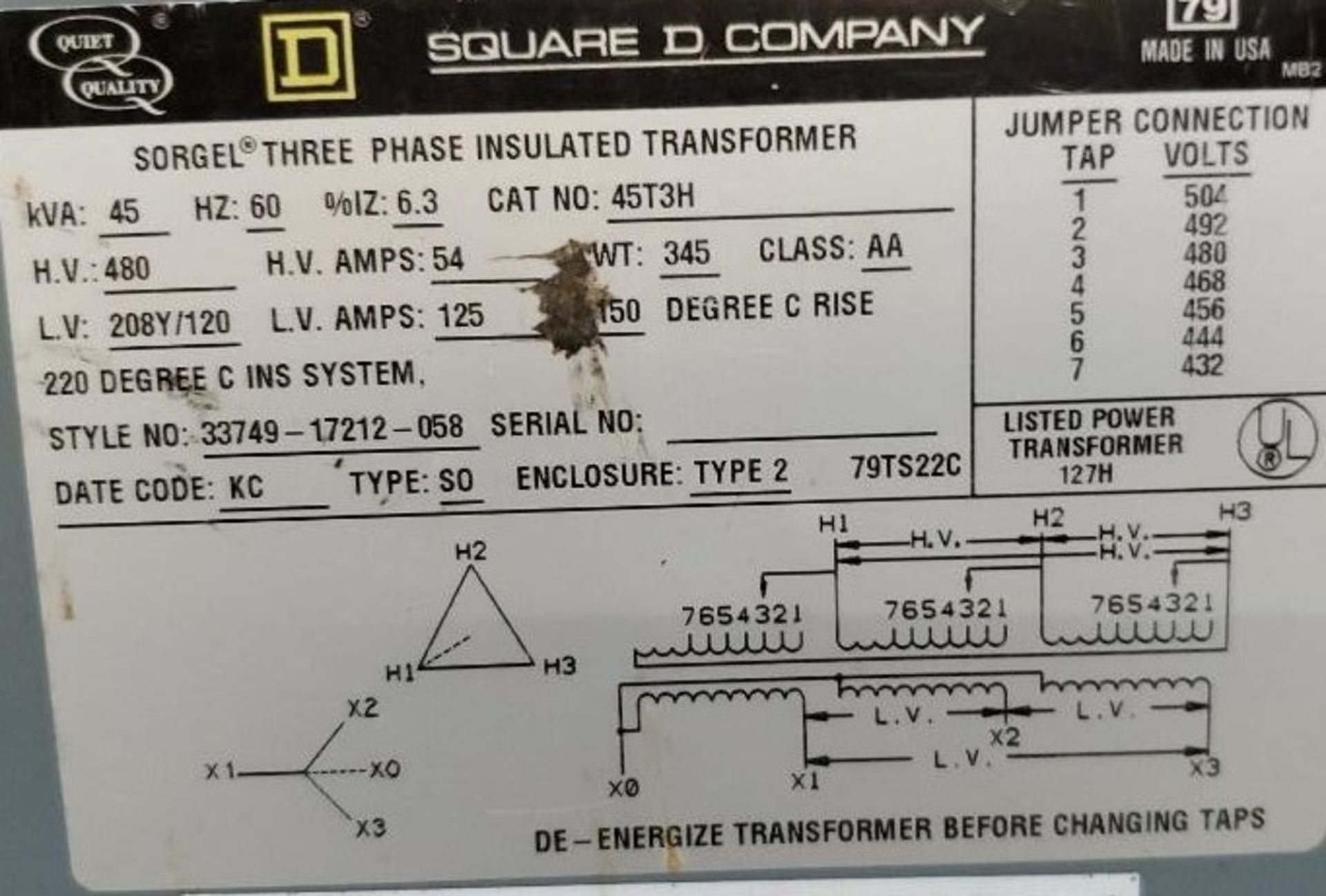 (2) Square D Transformers - Image 4 of 4