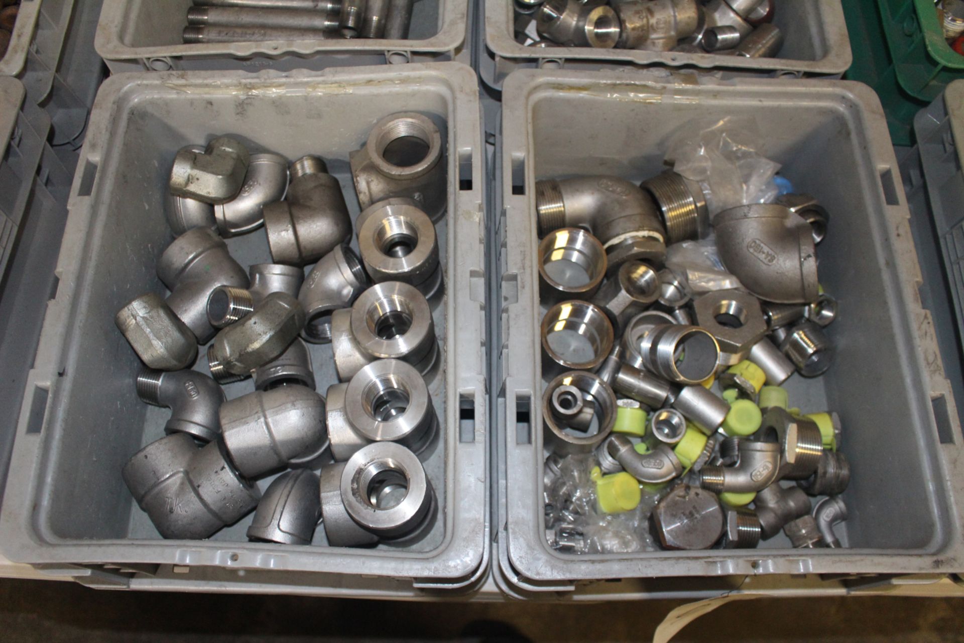 Five Bins of SS Fittings - Image 2 of 4