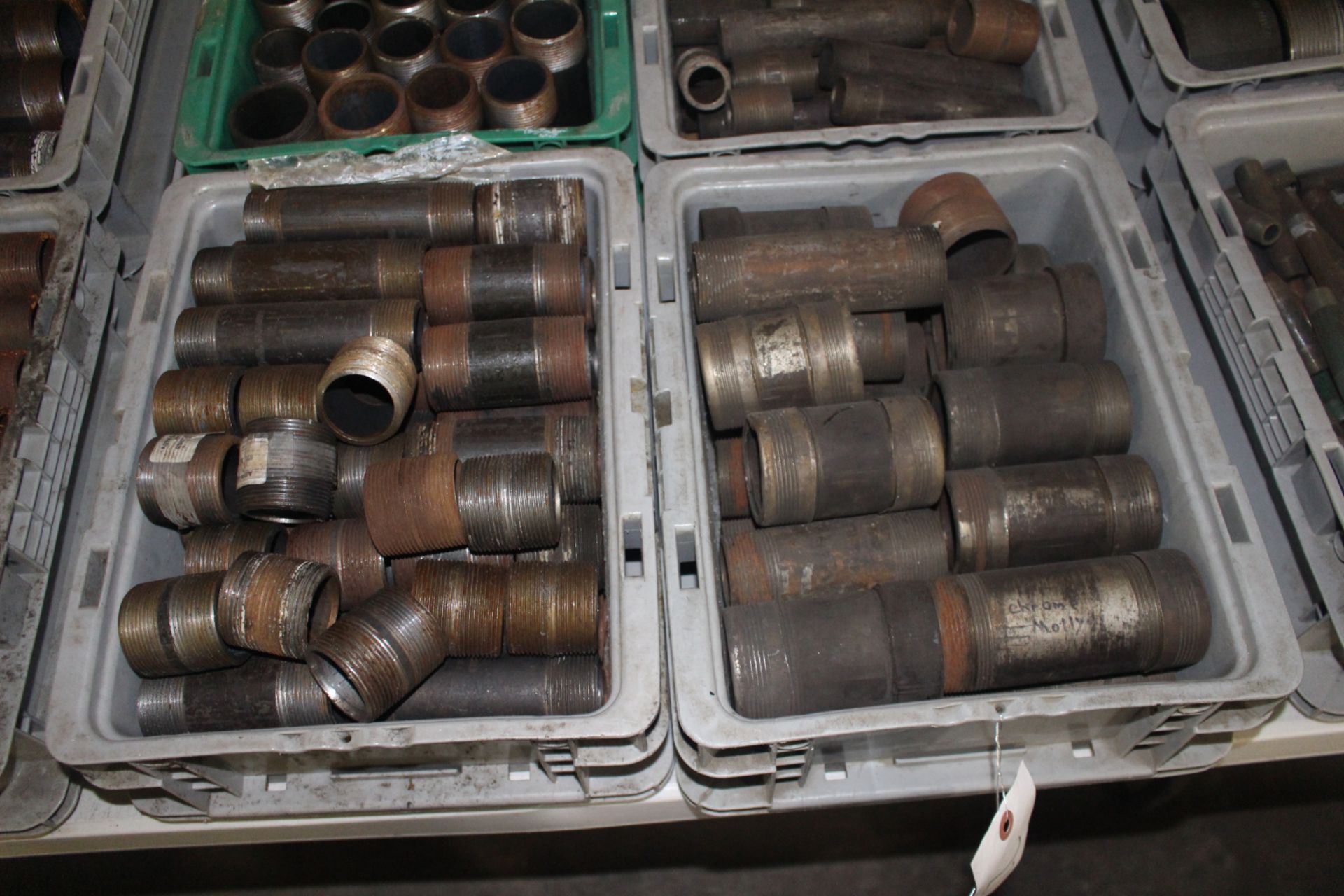 Four Bins of Steel Pipe Fittings - Image 2 of 3