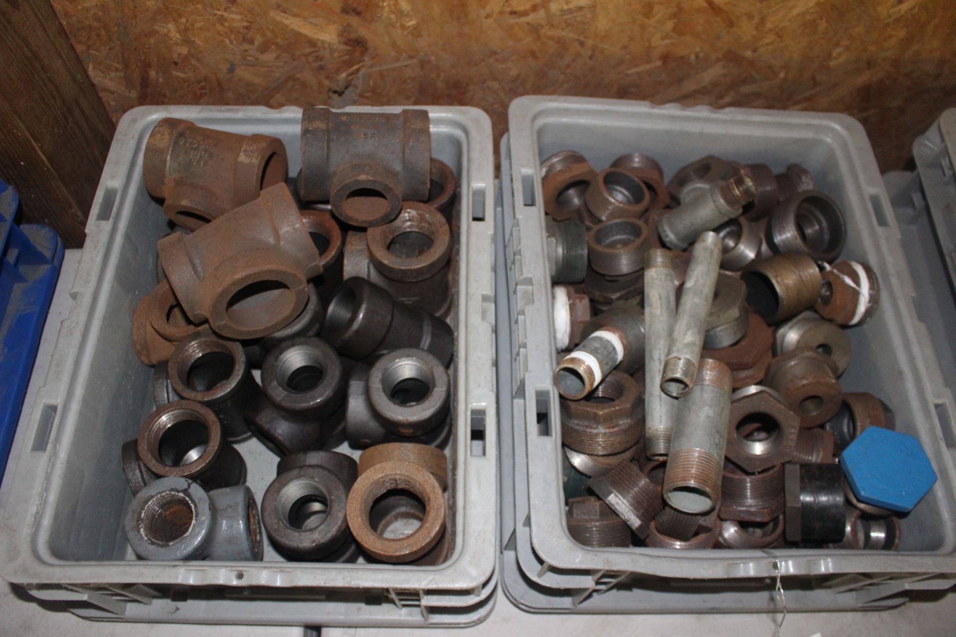 Two Bins of Steel Pipe Fittings - Image 2 of 2