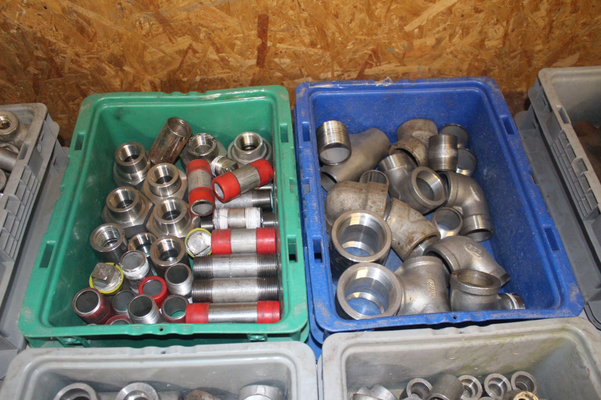 Four Bins of Stainless Steel Fittings - Image 3 of 3