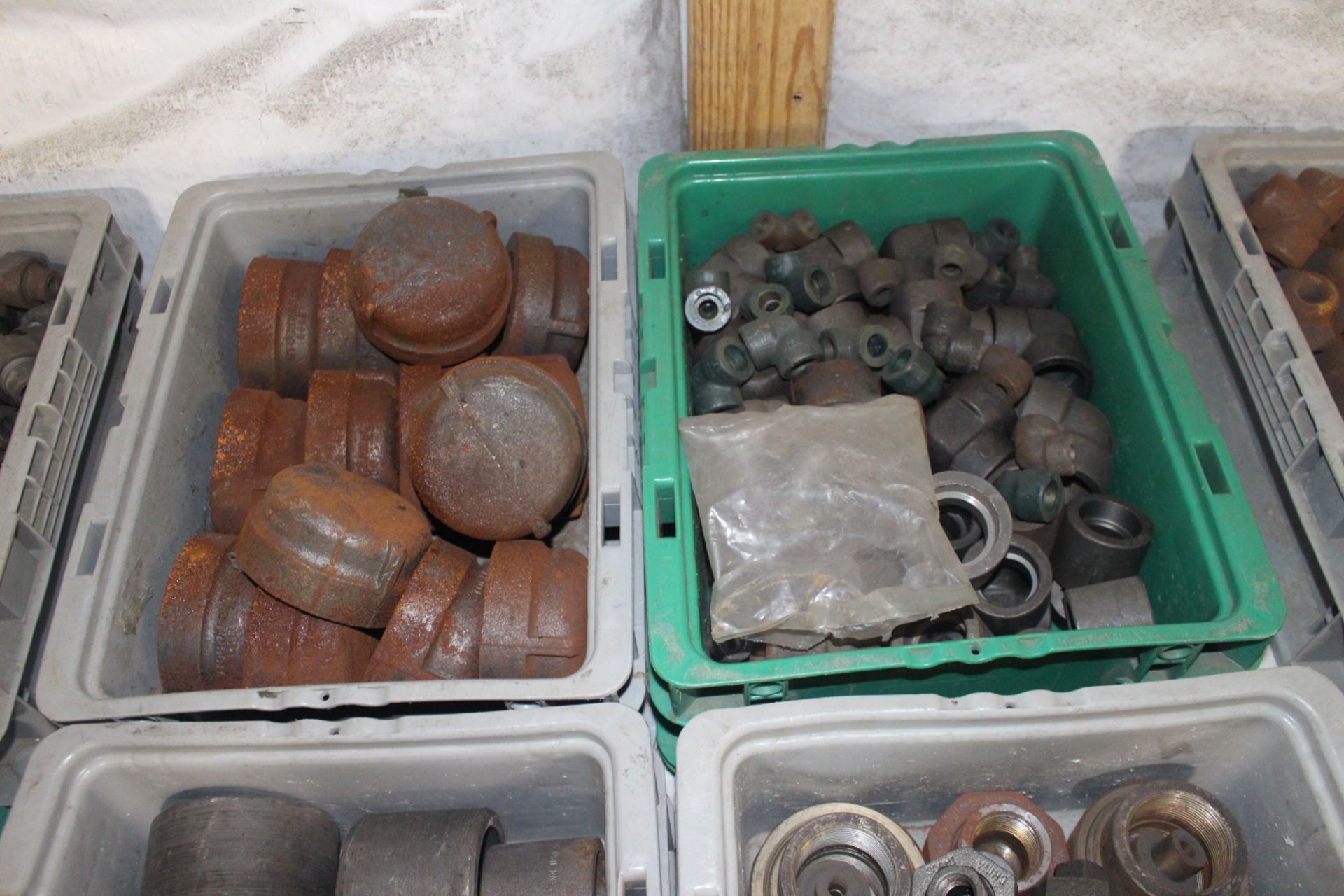 Four Bins of Steel Pipe Fittings - Image 3 of 3