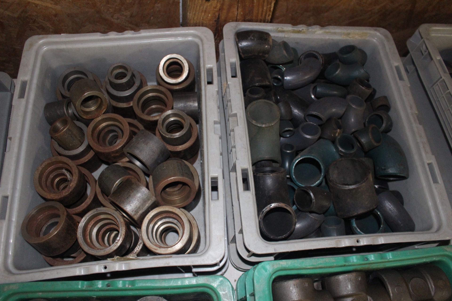 Four Bins of Steel Pipe Fittings - Image 3 of 3