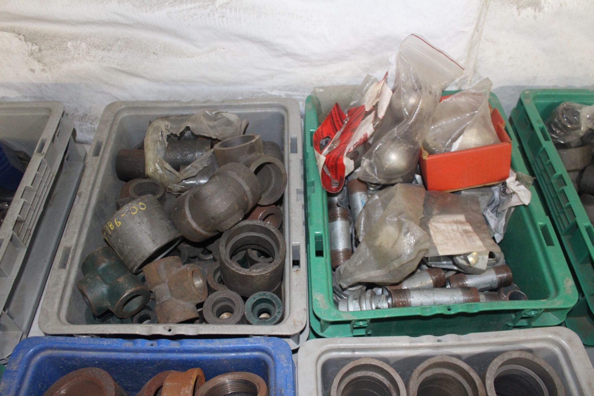 Four Bins of Steel Pipe Fittings - Image 3 of 3