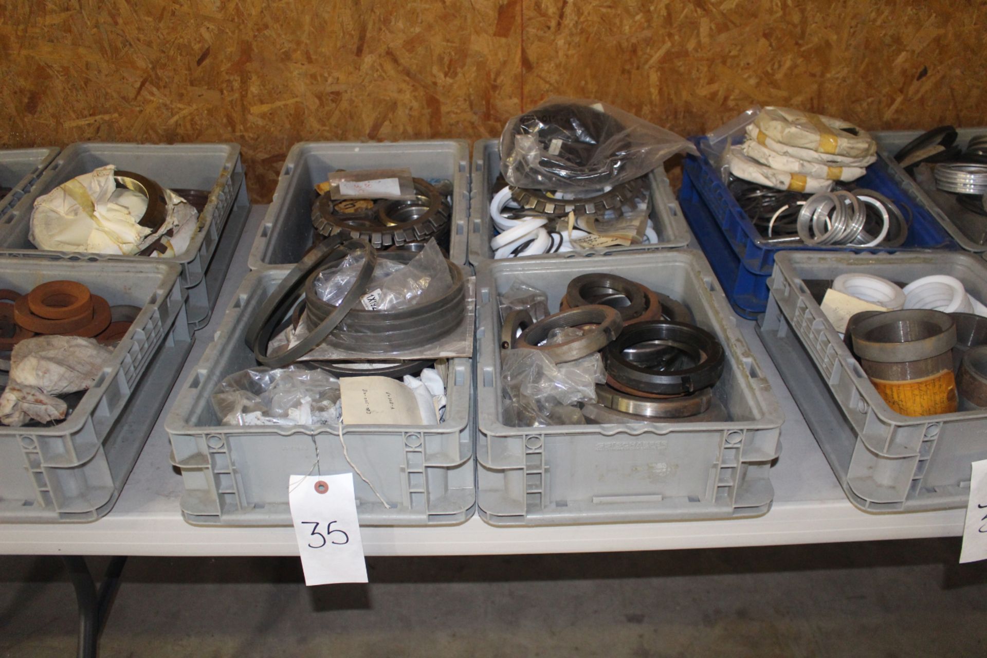 Four Bins of Assorted Cylinder Parts