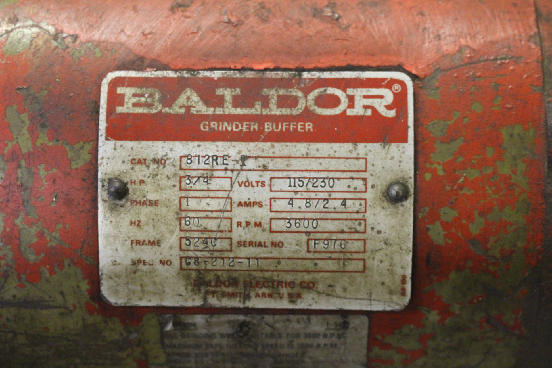 Baldor Grinder-Buffer - Image 2 of 2