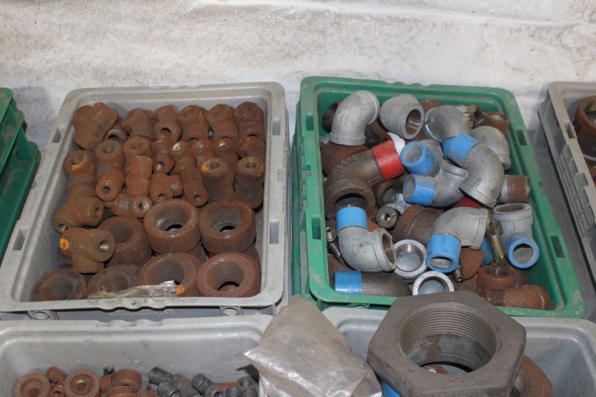 Four Bins of Steel Pipe Fittings - Image 3 of 3