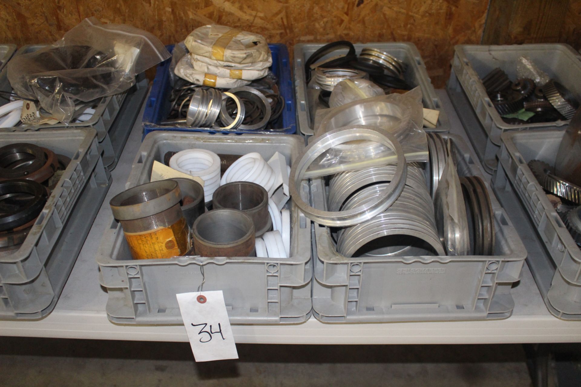 Four Bins of Assorted Cylinder Parts