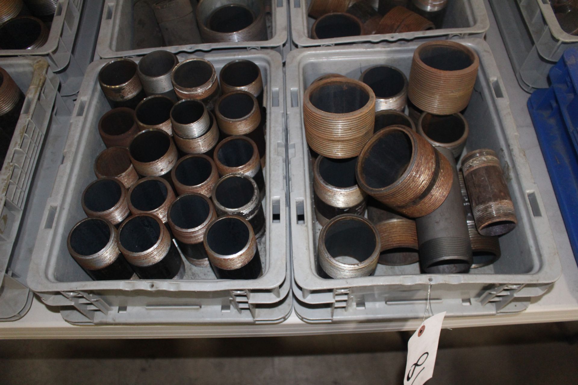 Four Bins of Steel Pipe Fittings - Image 2 of 3