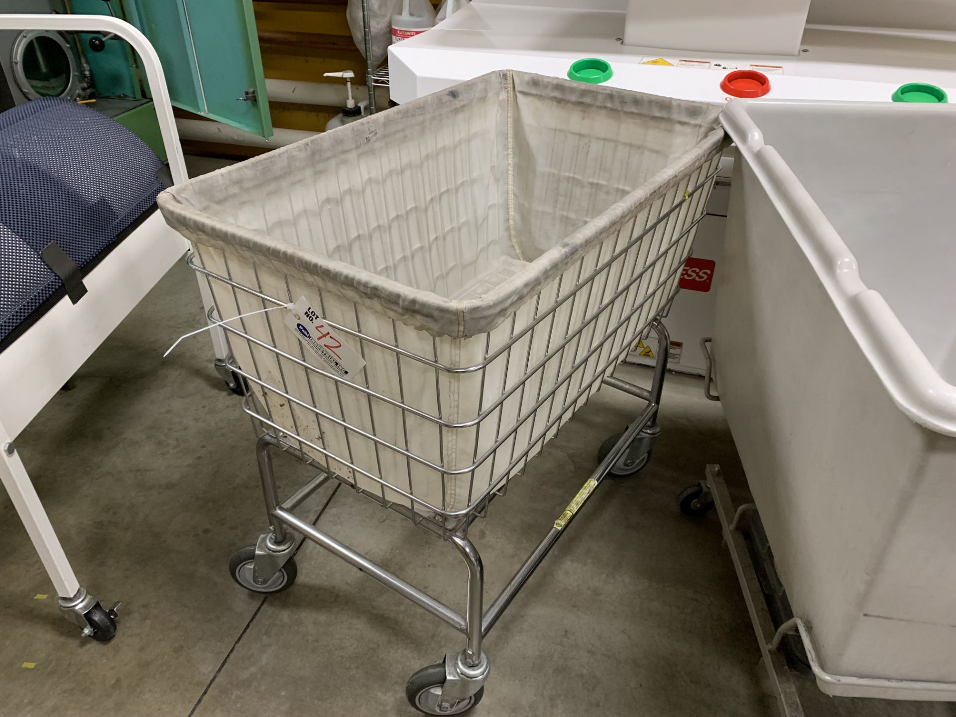 Mesh Laundry Basket on Casters