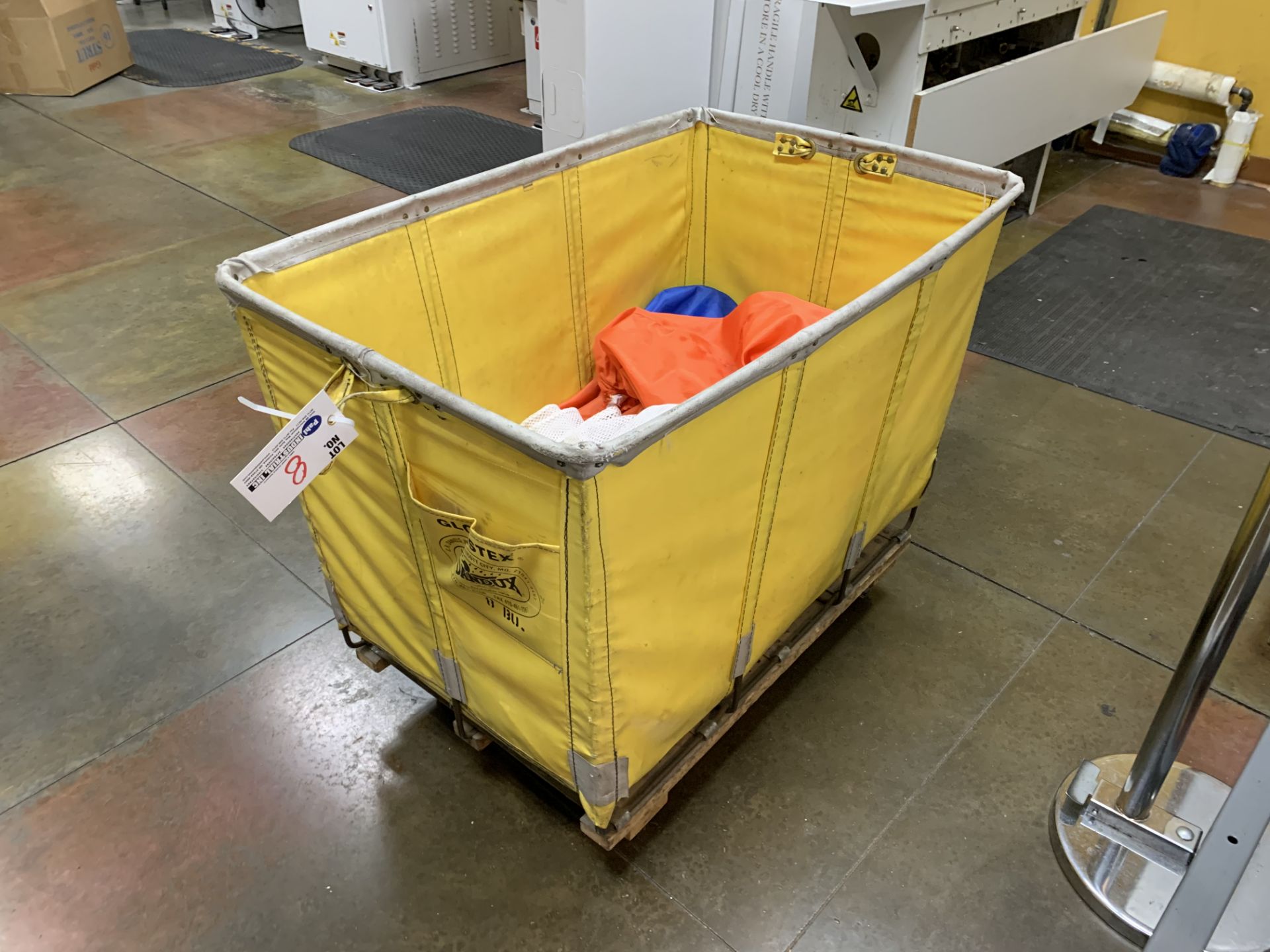 Yellow Laundry Cart