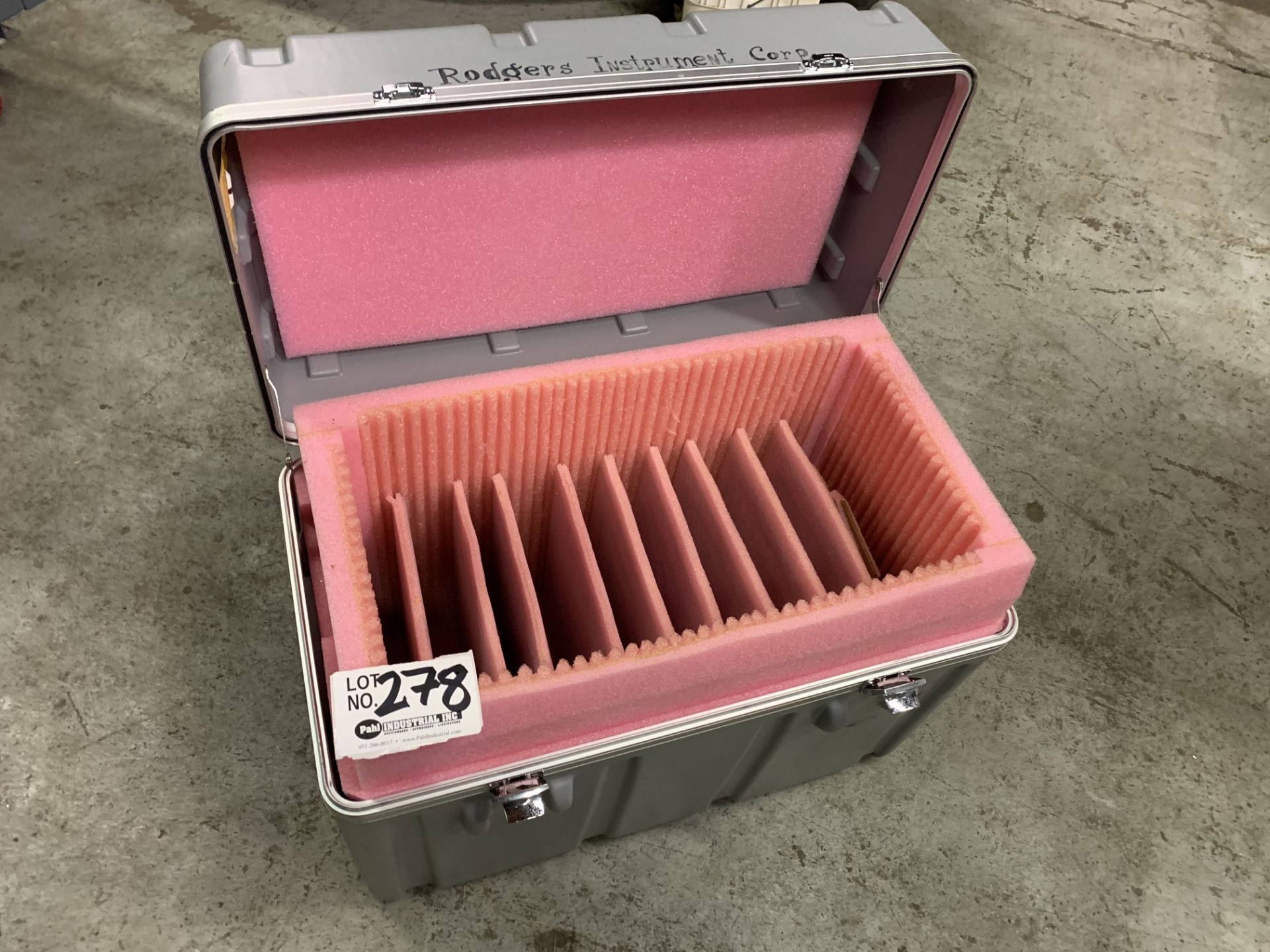 Heavy Duty Plastic Lock Box with Foam Interior and Dividers - Image 2 of 2