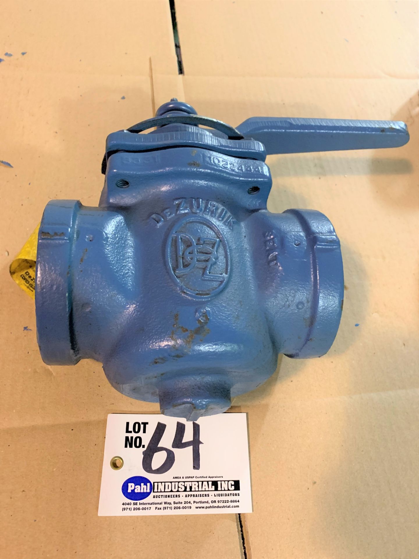 DeZurik 3" Threaded Plug Valve PEC 1022444