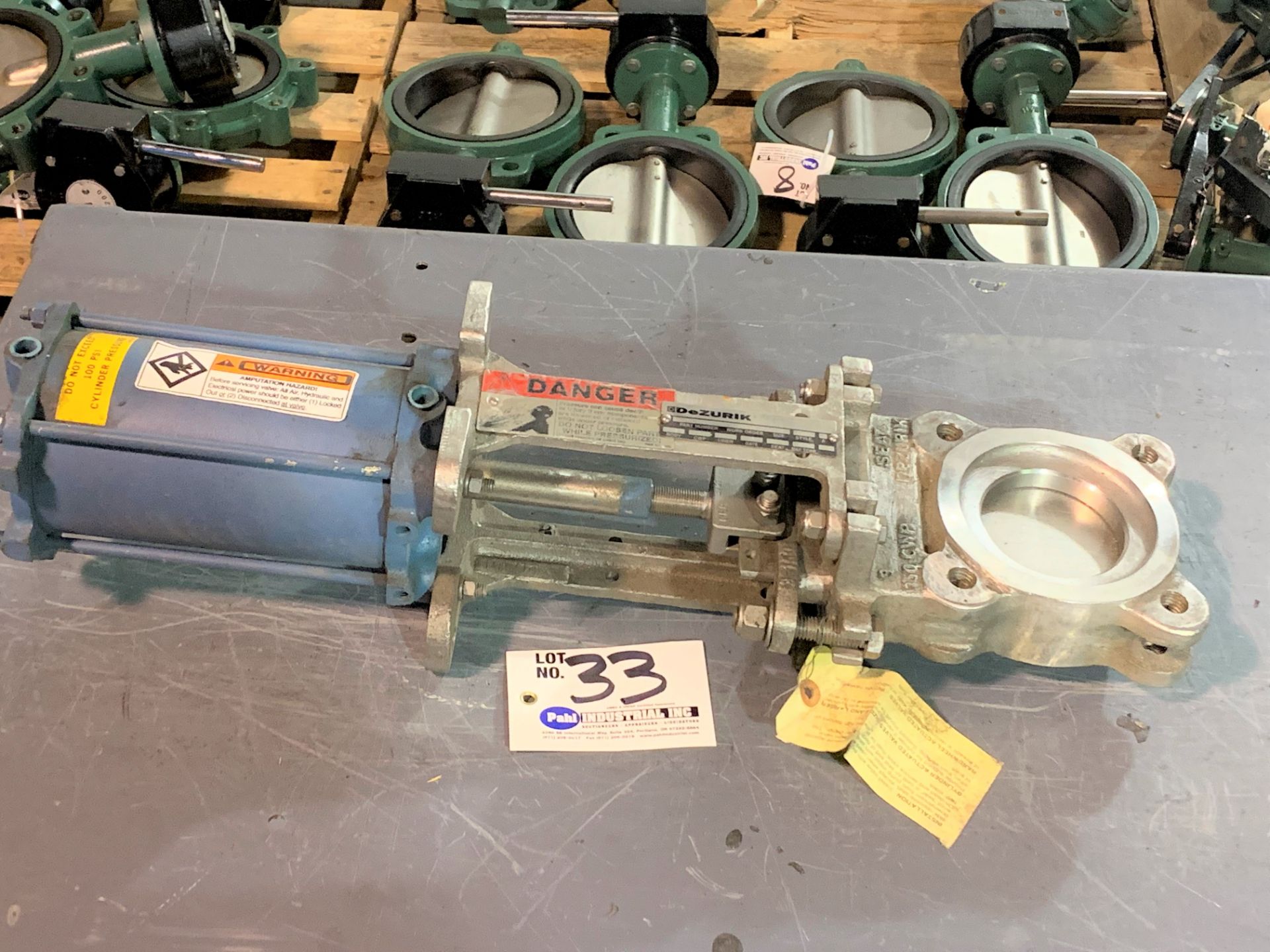 DeZurik 3" Stainless Knife Gate Valve with Ram Drive, Part No. 9520186 NEW