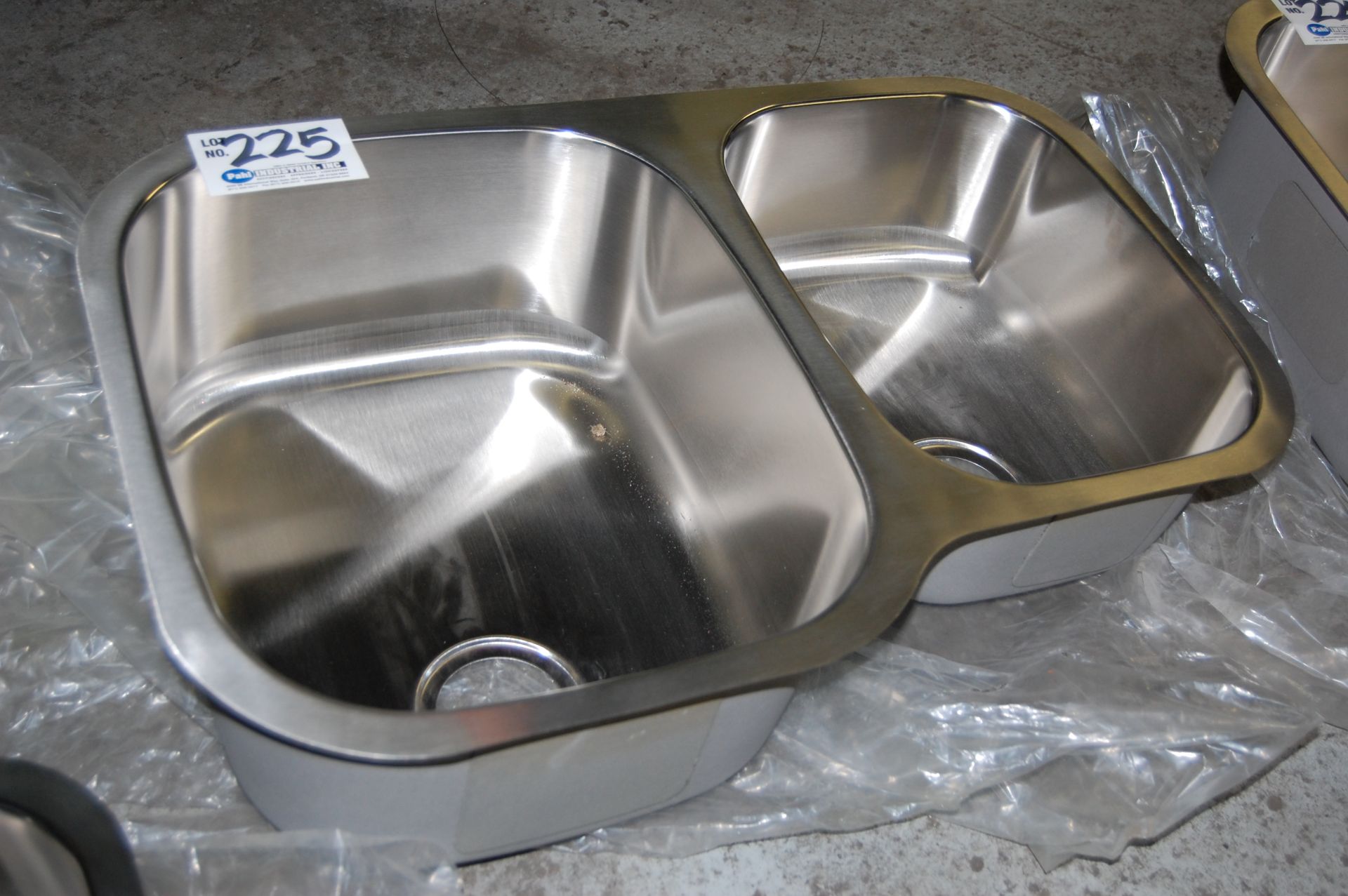 Stainless Steel Double Well Sink 31 1/2" x 20 1/2"