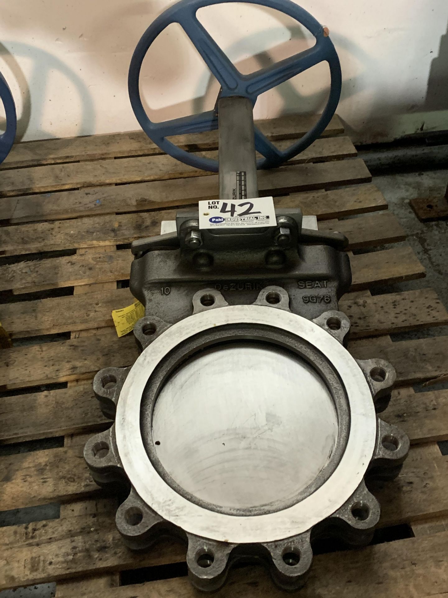 DeZurik 9" Stainless Knife Gate Valve with Wheel, Part No. 9390936R001 NEW - Image 2 of 5