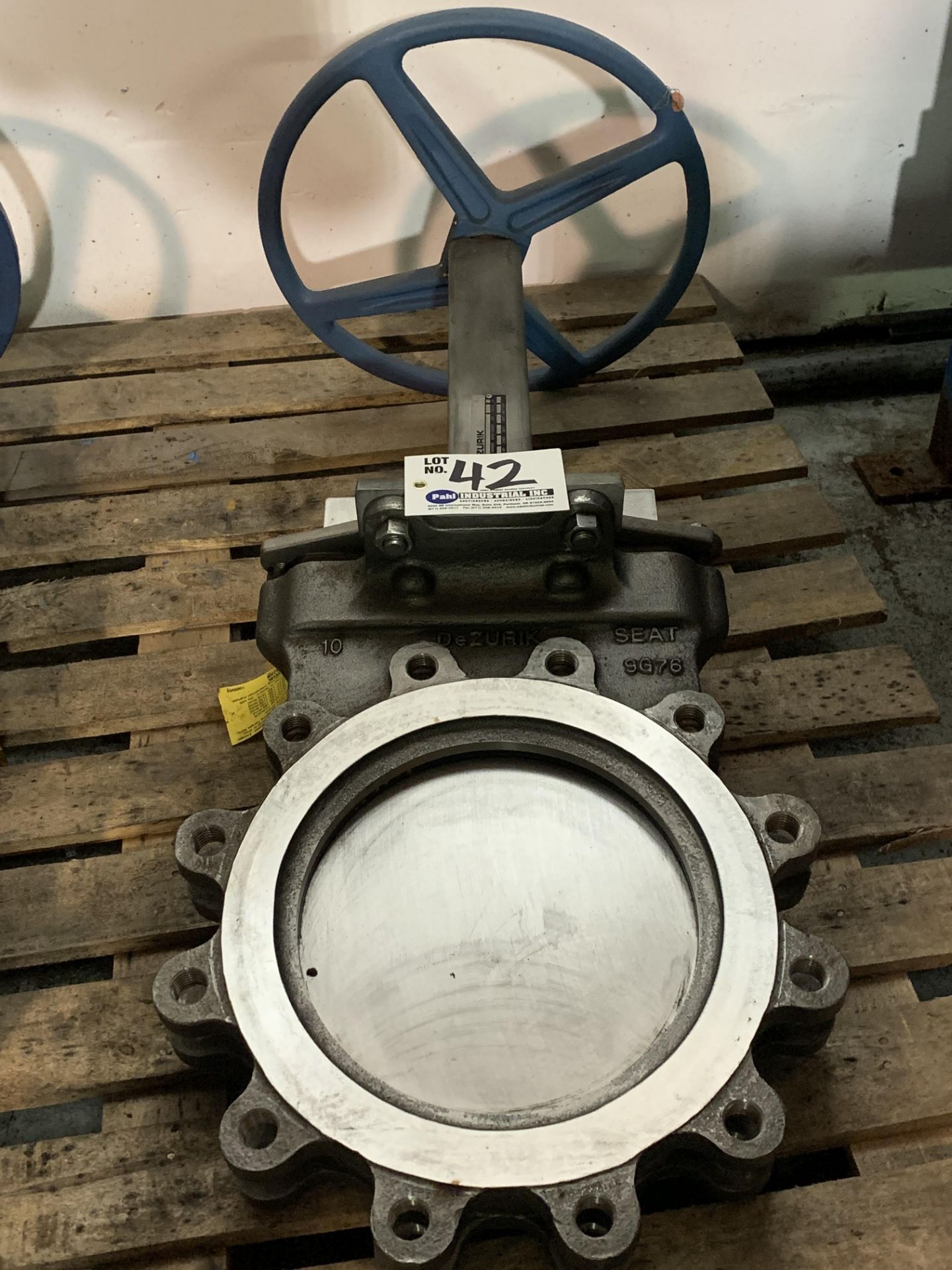 DeZurik 9" Stainless Knife Gate Valve with Wheel, Part No. 9390936R001 NEW - Image 3 of 5