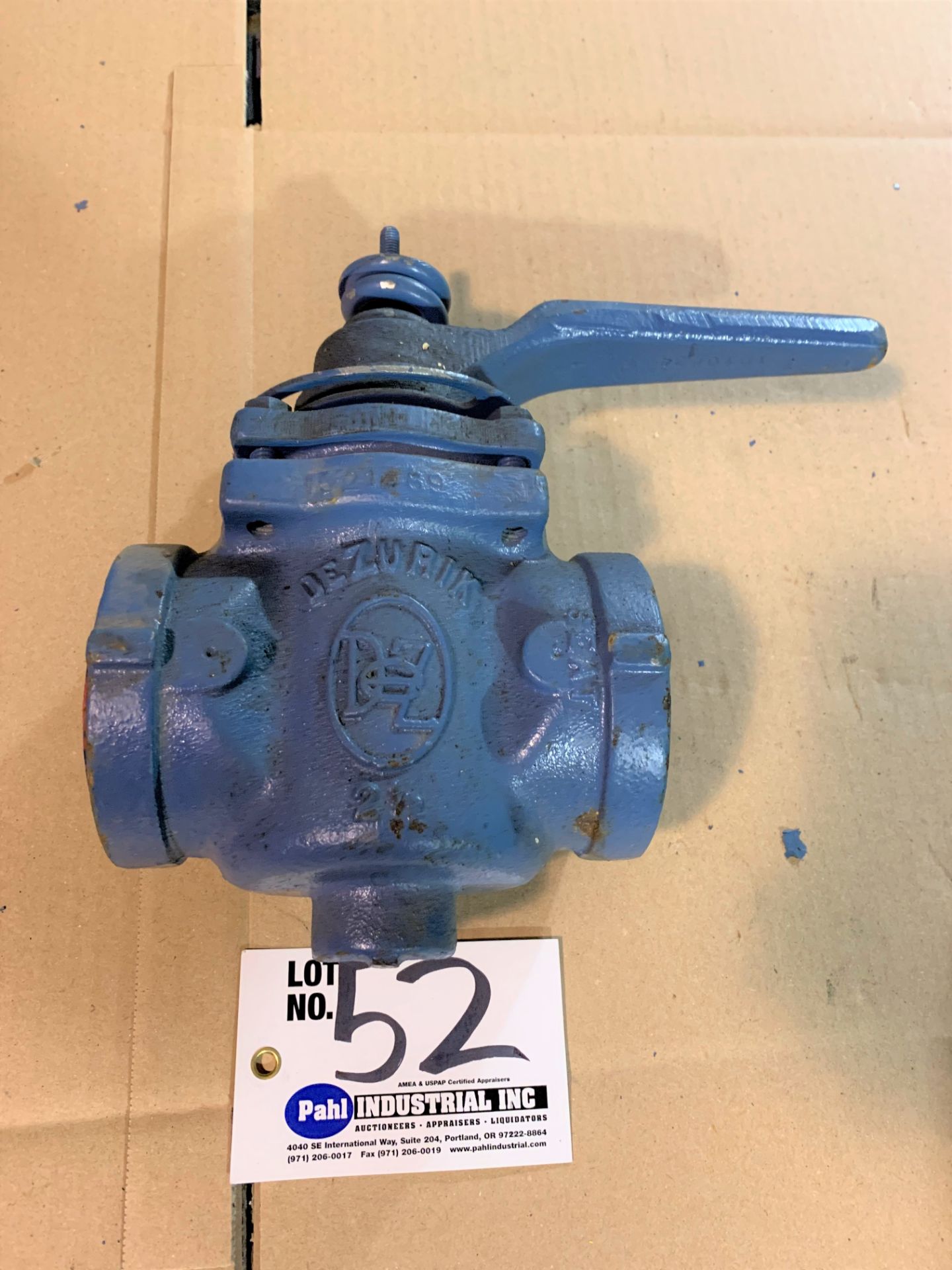 DeZurik 2 1/2" Threaded Plug Valve PEC 1021489