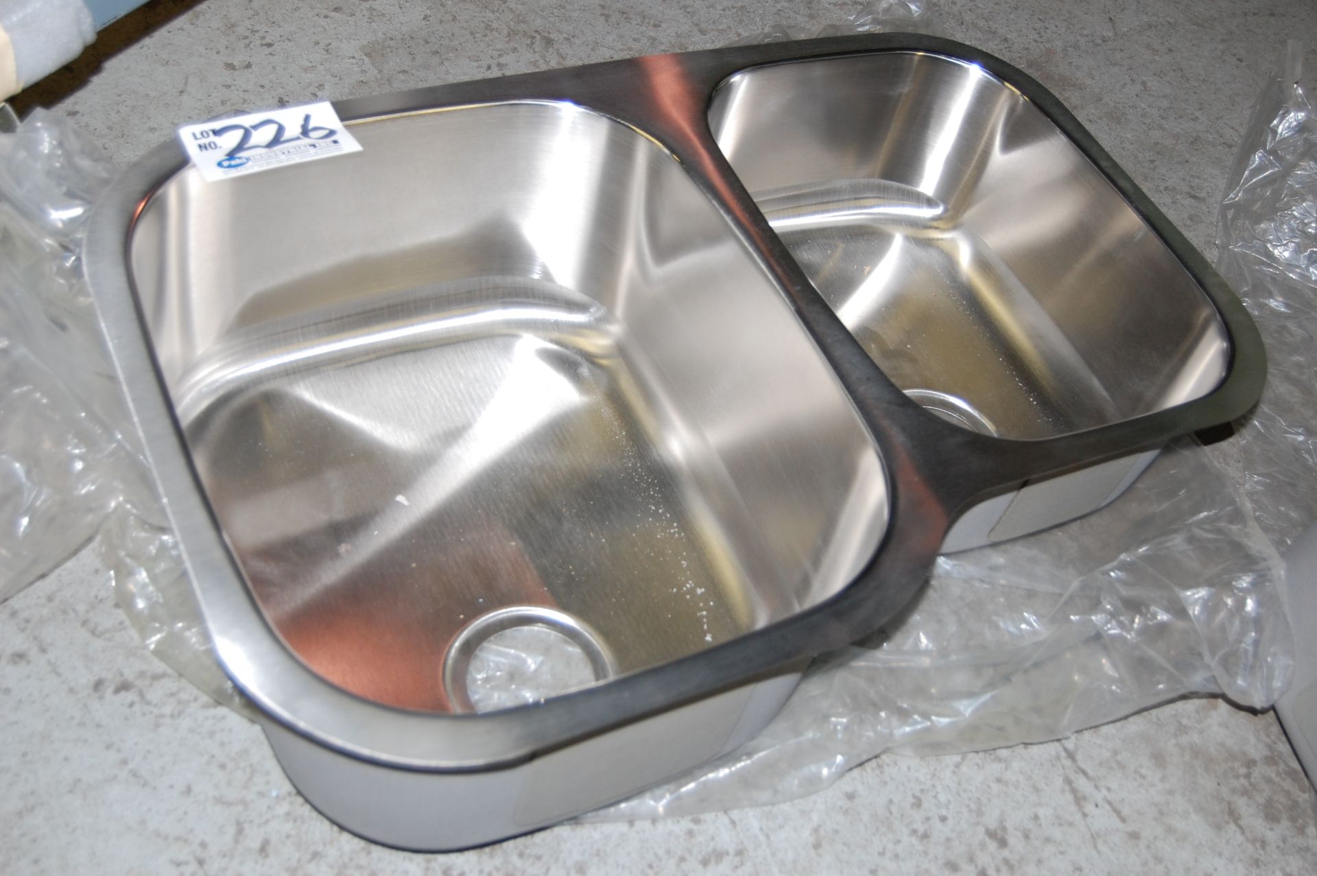 Stainless Steel Double Well Sink 31 1/2" x 20 1/2"