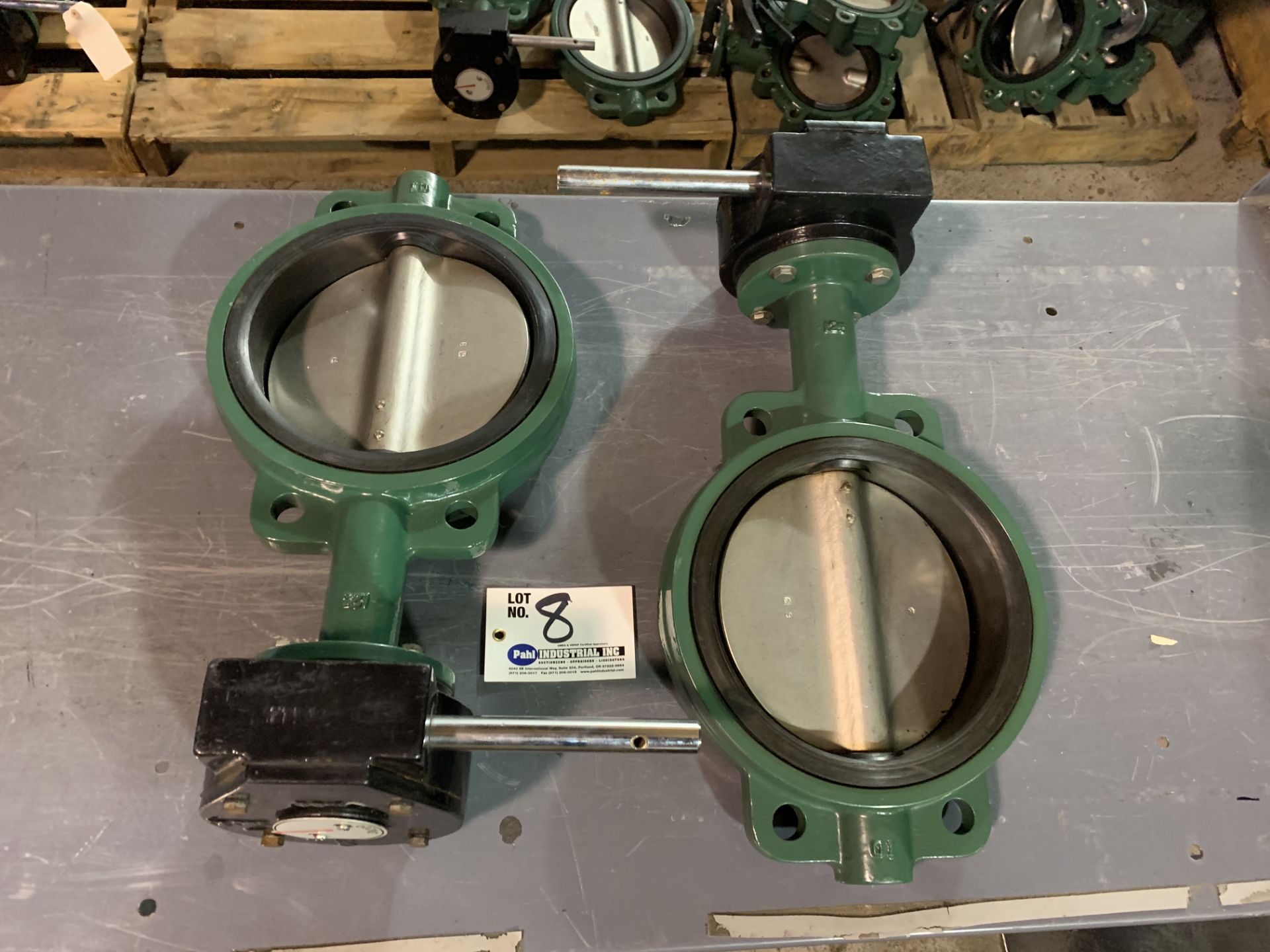 (2) 8" Stainless Gate Valves with Worm Drive NEW