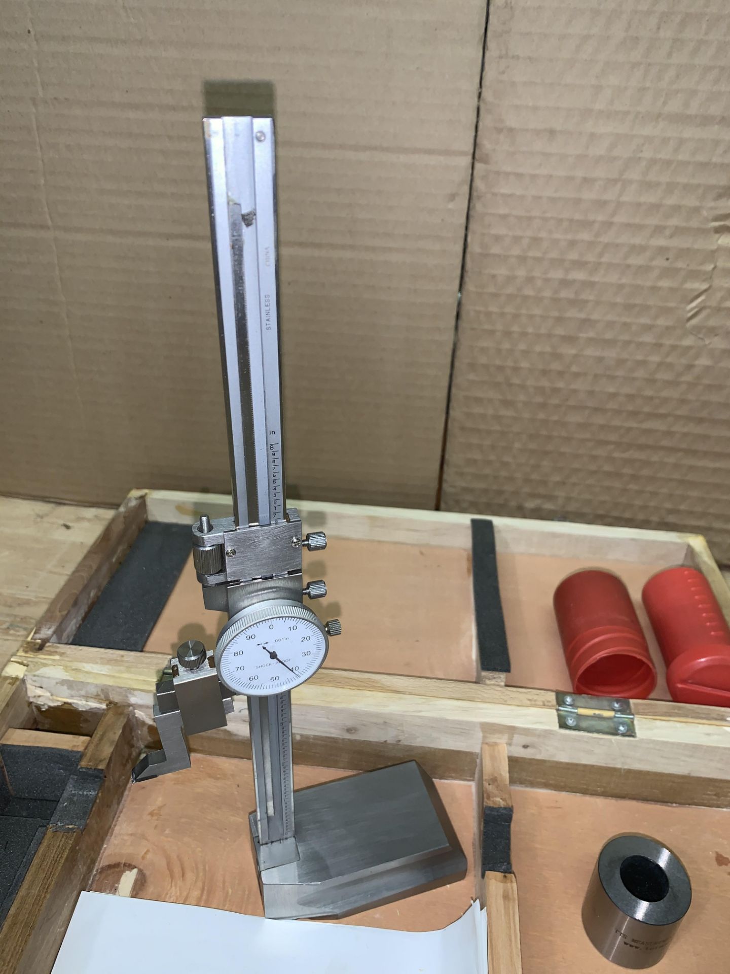 8" Single Column Dial Height Gauge with Tormach 1.5" Calibration Fixture - Image 2 of 3