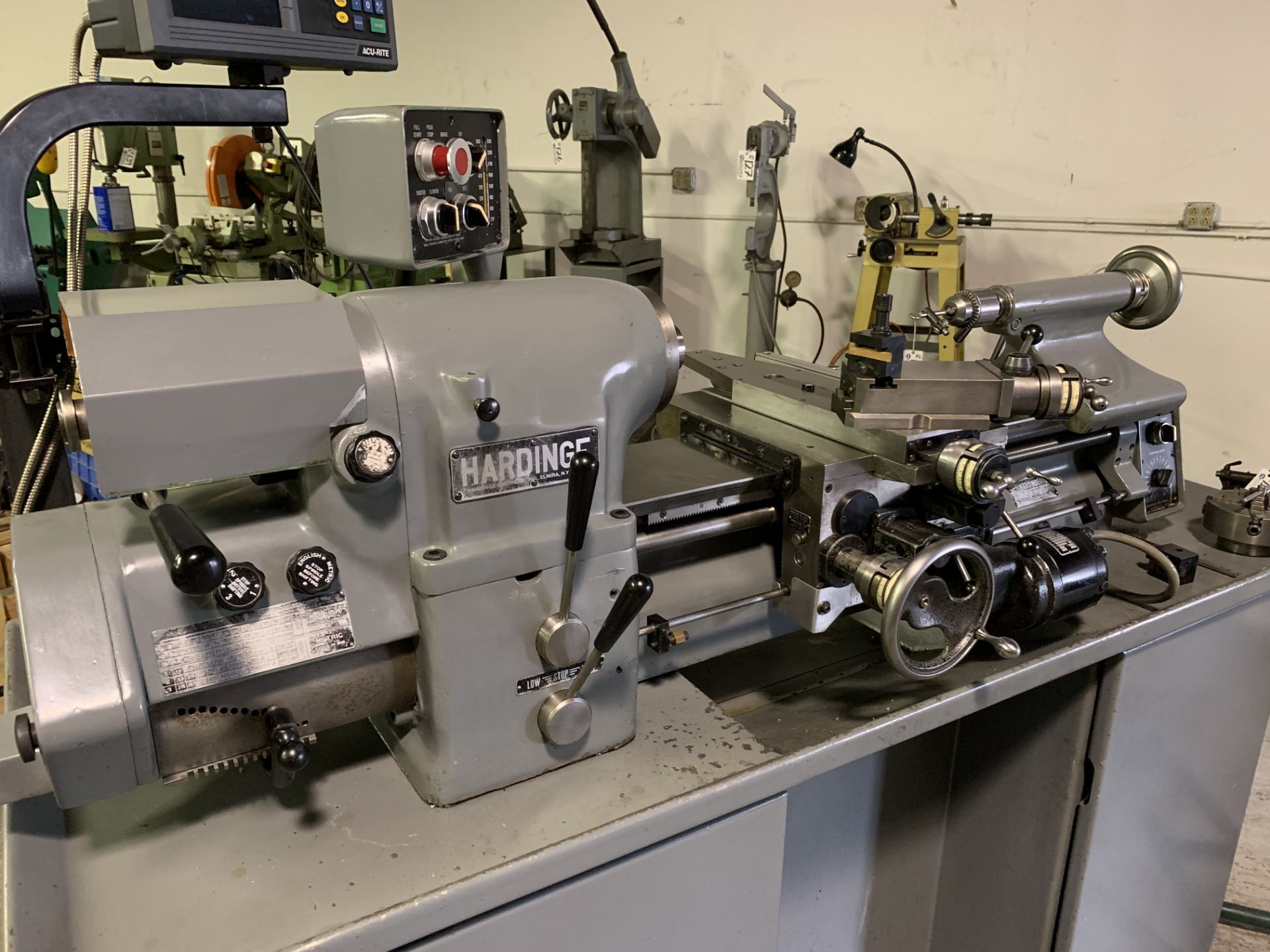 Hardinge HLV-H Inch/Metric Tool Room Lathe, DRO, Fully Tooled - Image 2 of 15