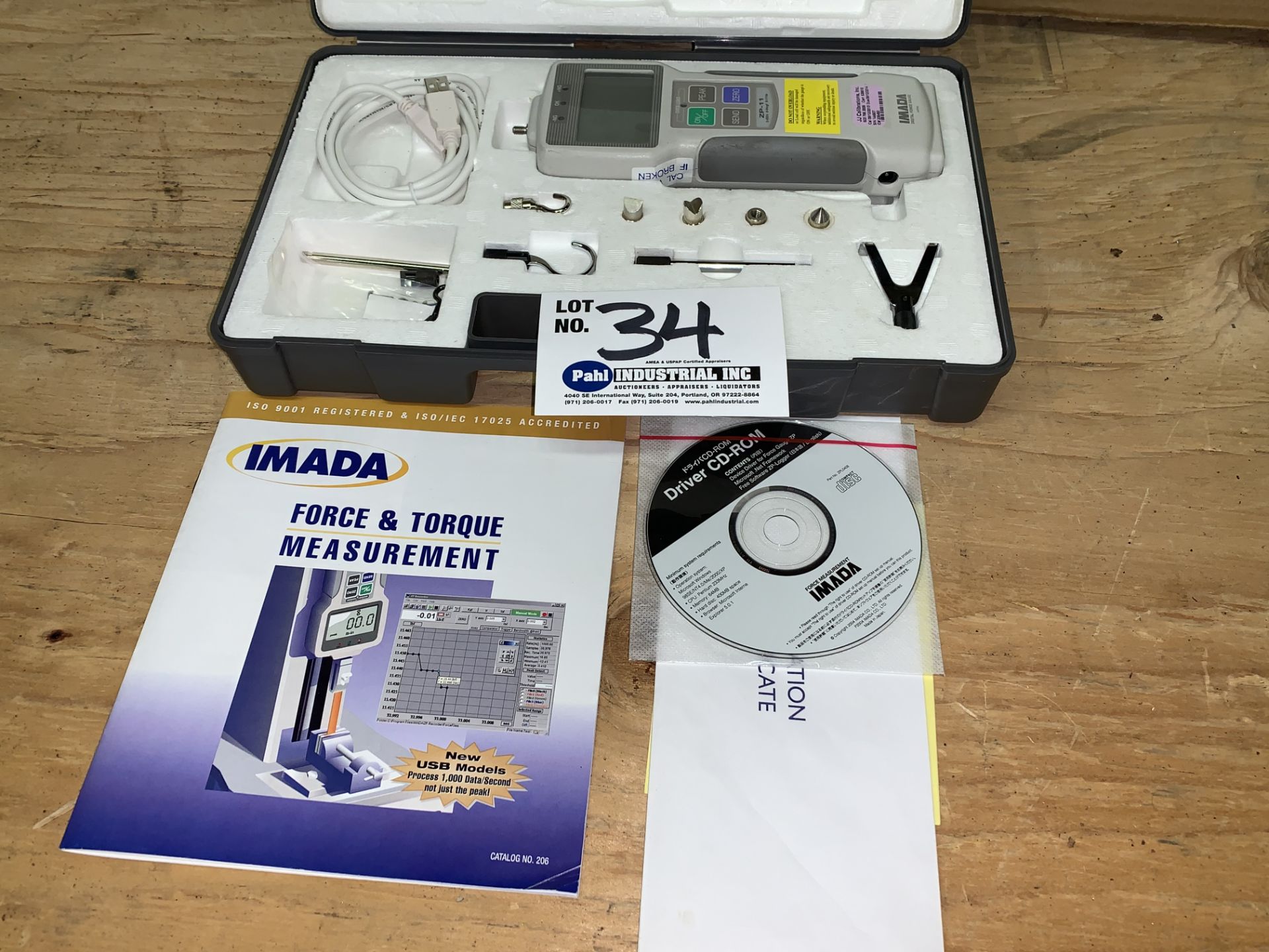 New Imada Force and Torque Measurement Tool with software, instructions, Complete Set