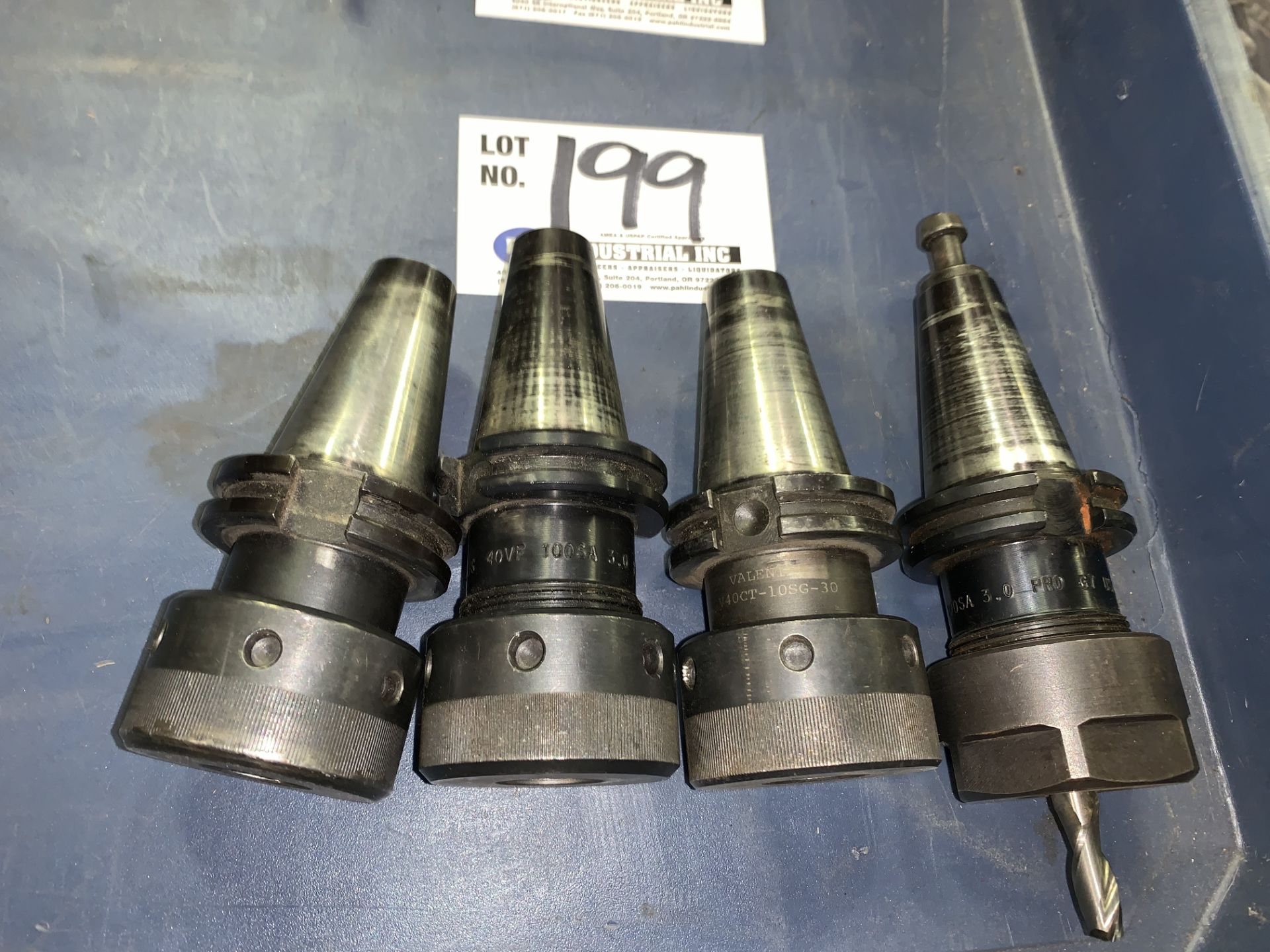 (4) Assorted CAT40 Tool Holders