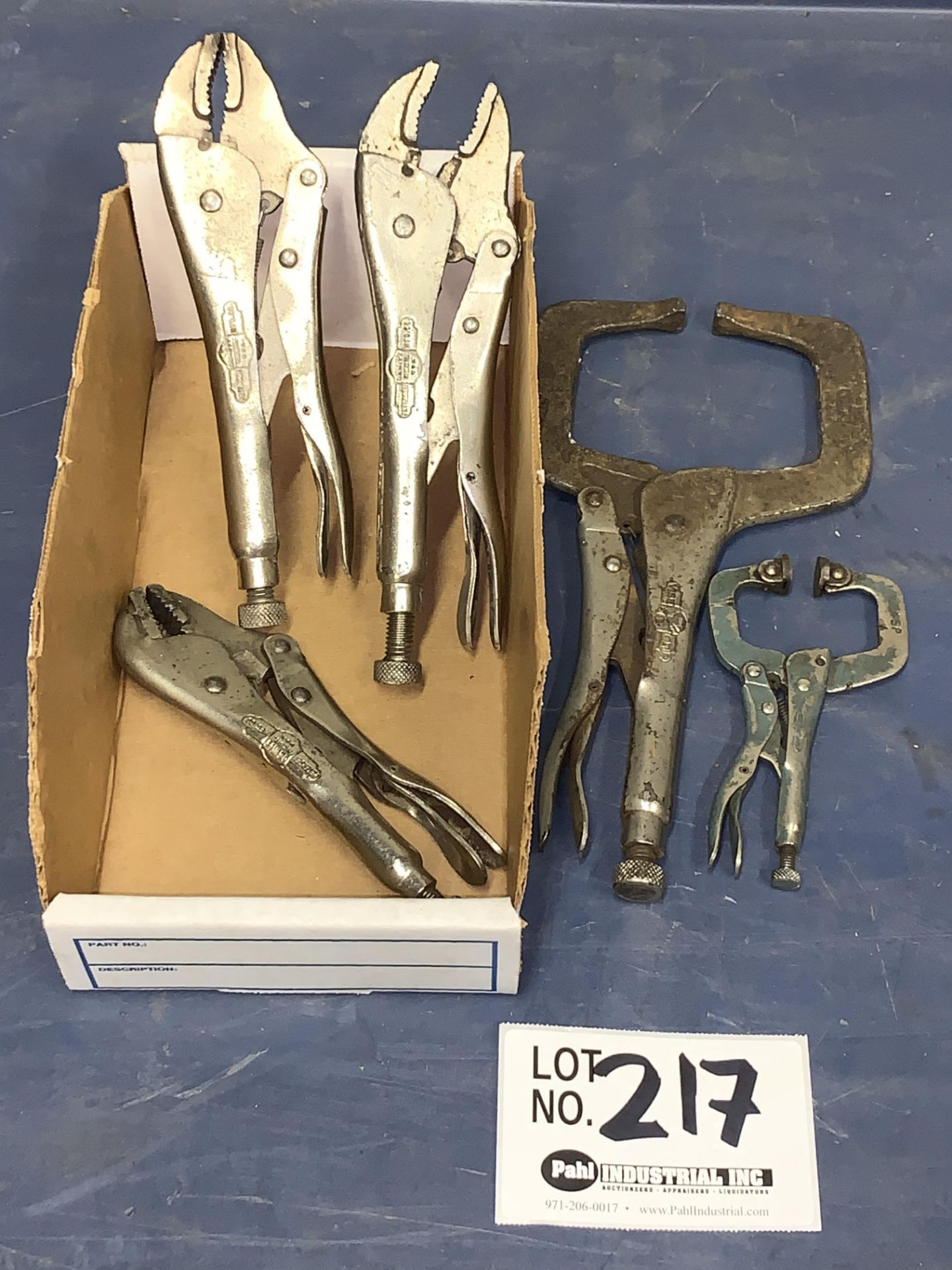 Assorted Vice Grips and Clamps