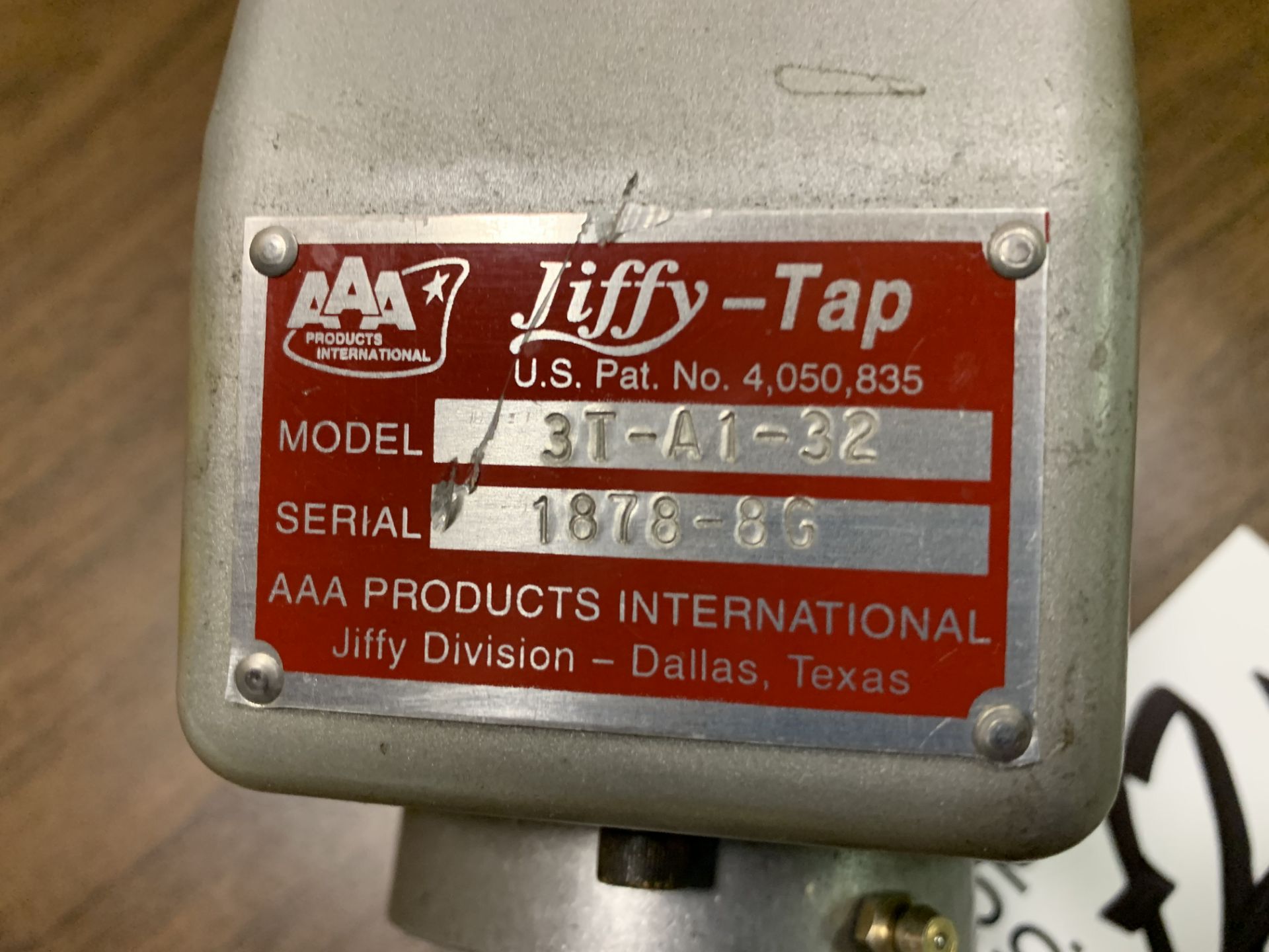 Unused Jiffy-Tap Hydraulic Lead Screw Tapping Machine - Image 2 of 2
