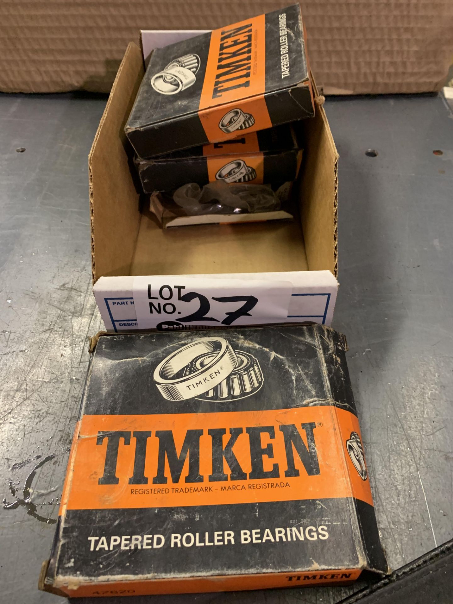 (4) Timken Tapered Roller Bearings New In Box