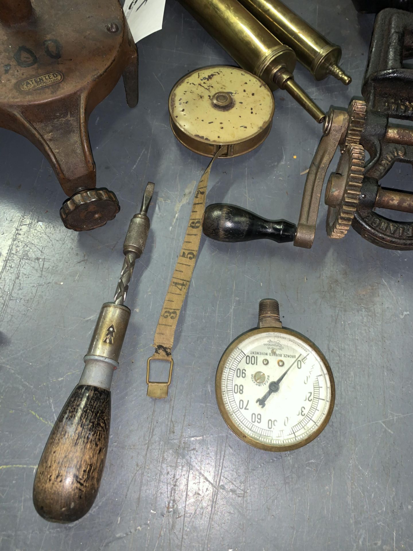 Vintage Hand Tools, Brass hand Pumps - Image 4 of 5